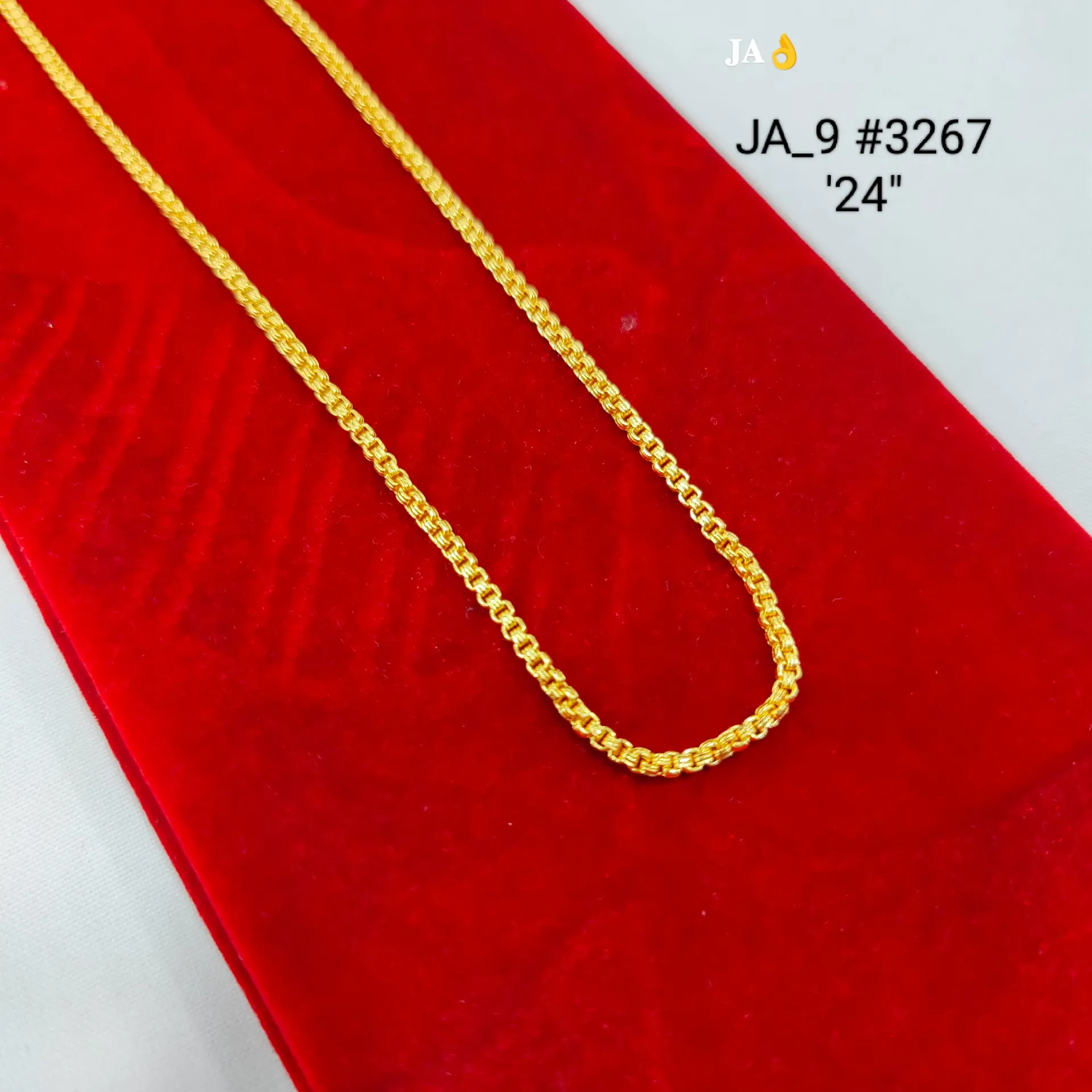 1 Gram Gold Plated Designer Rope Chain DN-3267