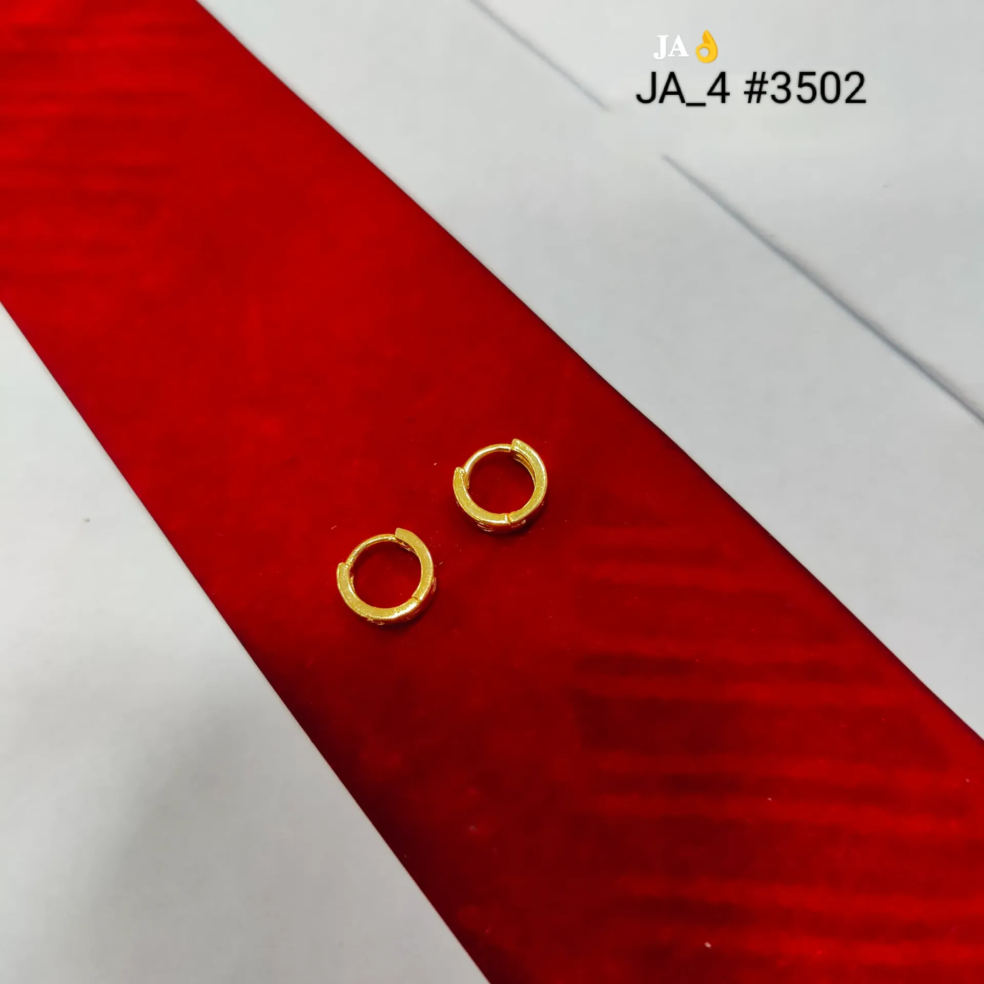 1 Gram Gold Plated Classic Mini Hoop Earrings DN-3502