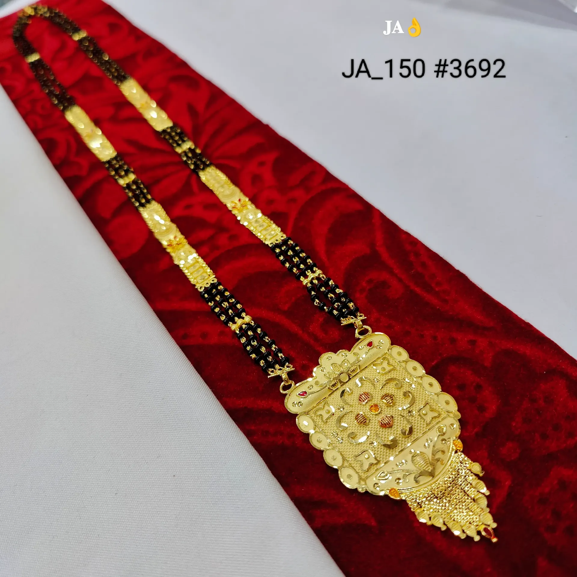 Traditional Gold Plated Designer Mangalsutra Necklace – DN-3692