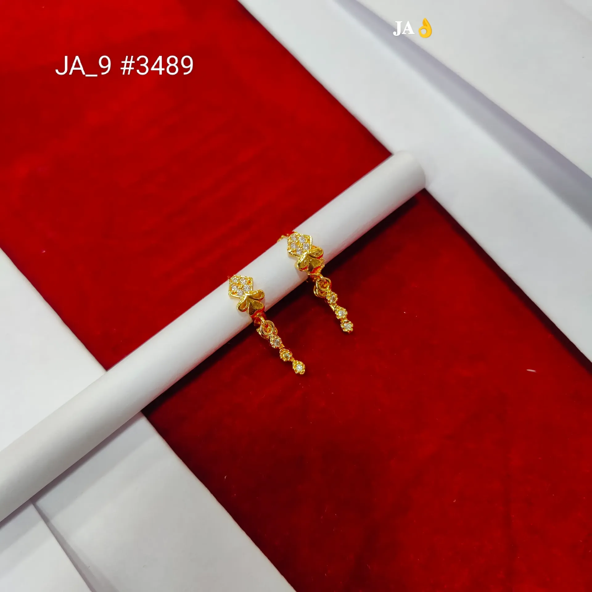 Elegant Gold Plated Designer Tassel Earrings – DN-3489