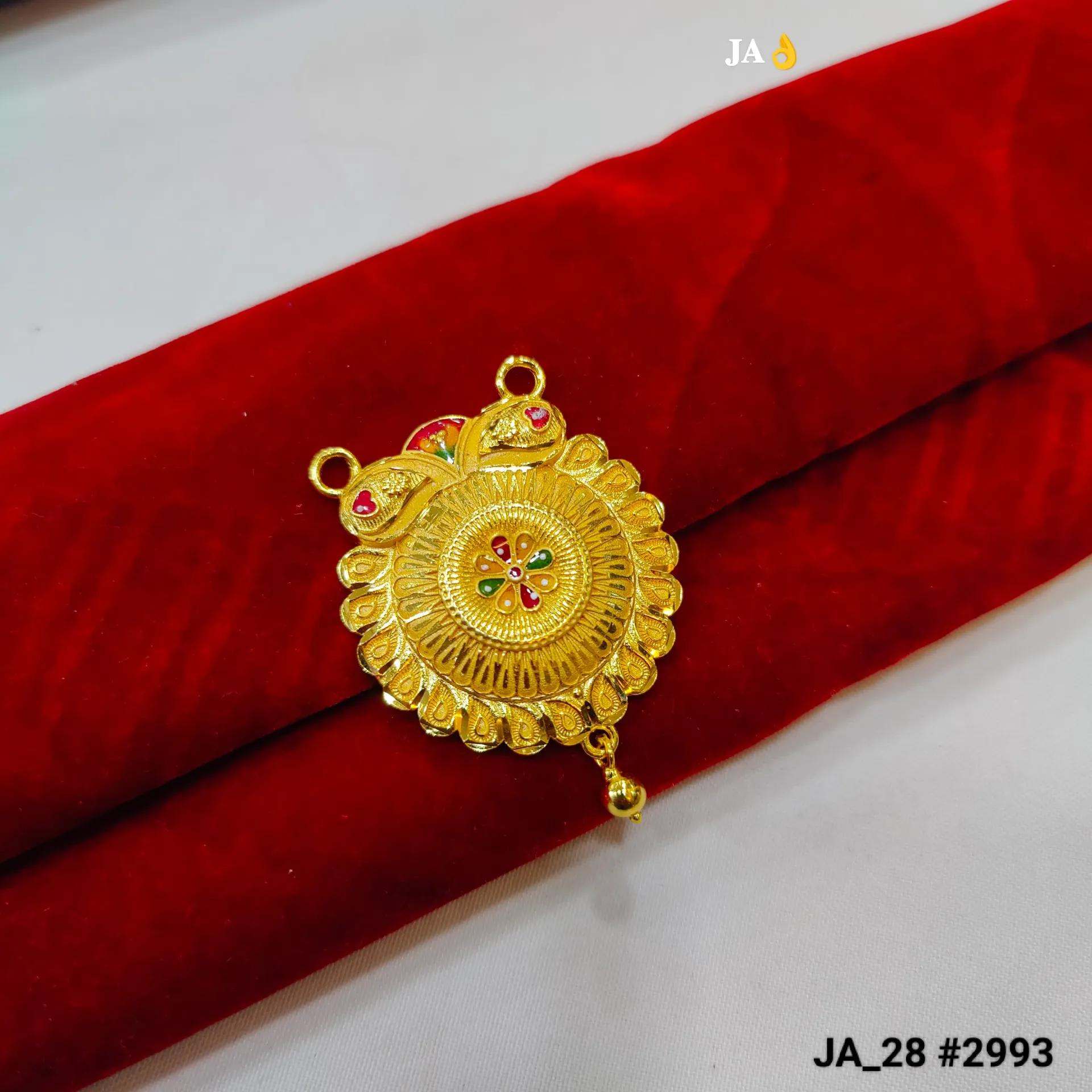 Royal Peacock Floral Designer Pendant – DN-2993