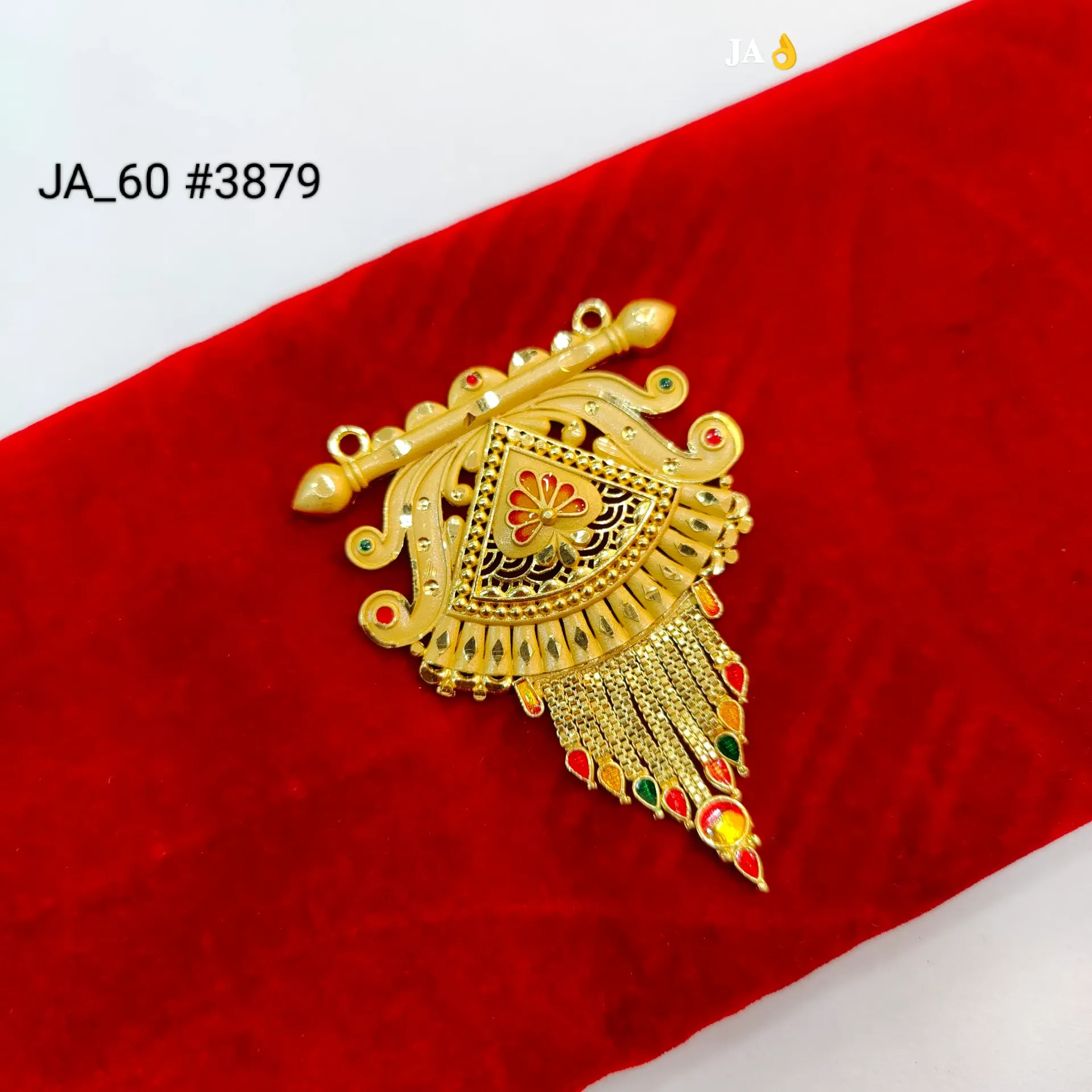 1 Gram Gold Plated Designer Pendant DN-3879