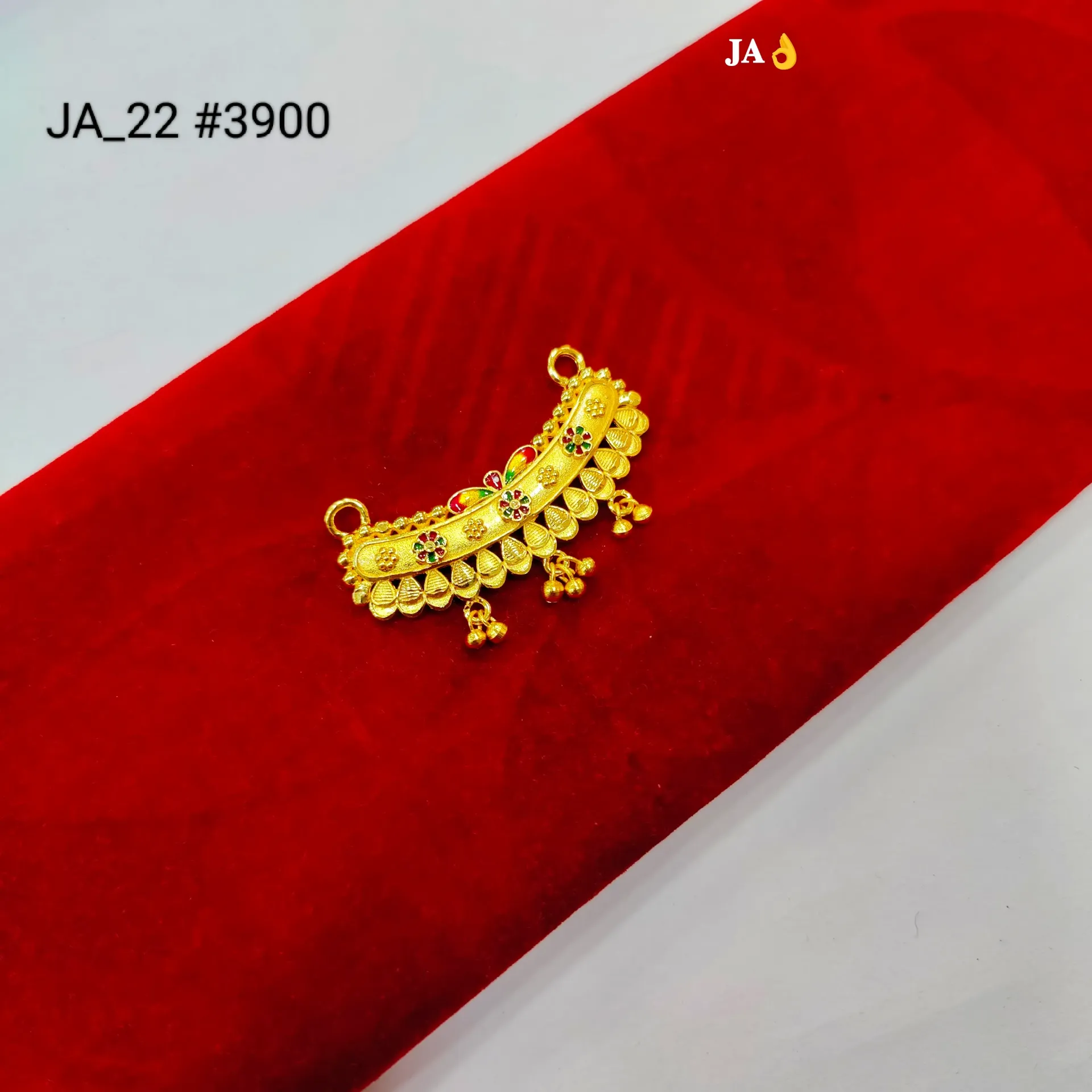 1 Gram Gold Plated Designer Pendant DN-3900