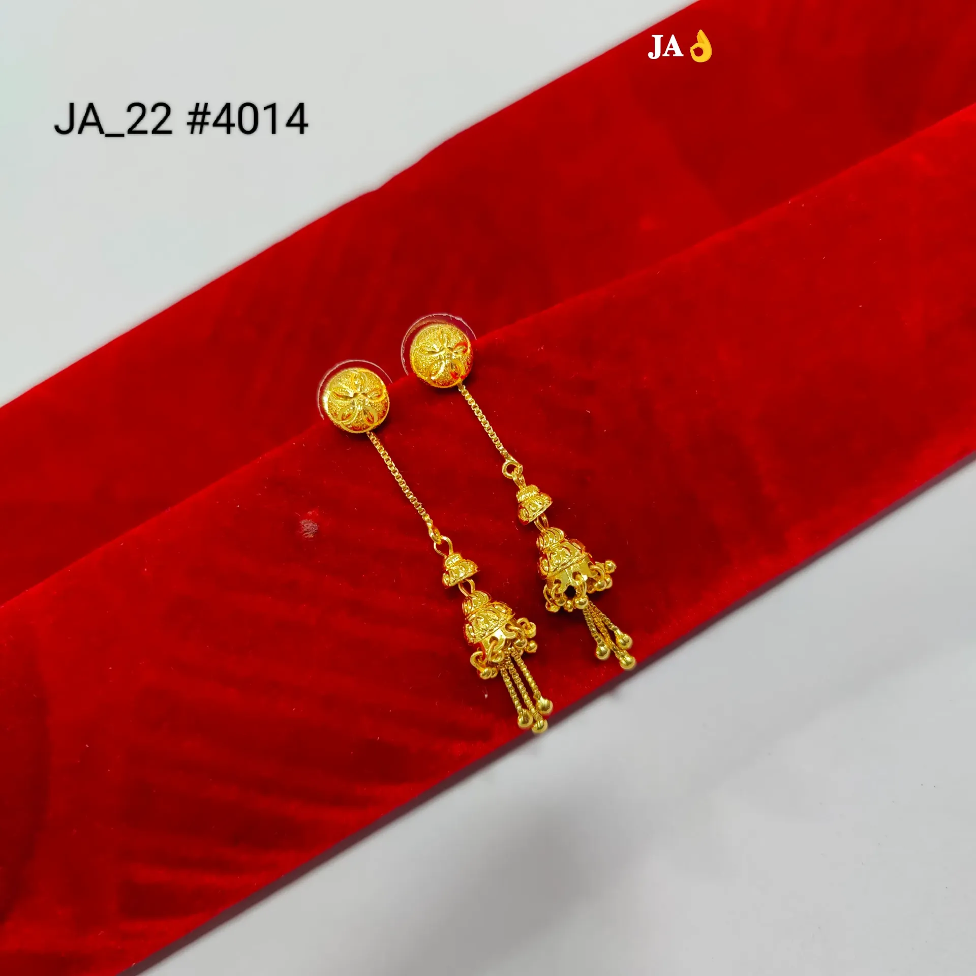 Designer Ethnic Jhumki Chain Drop Earrings DN-4014