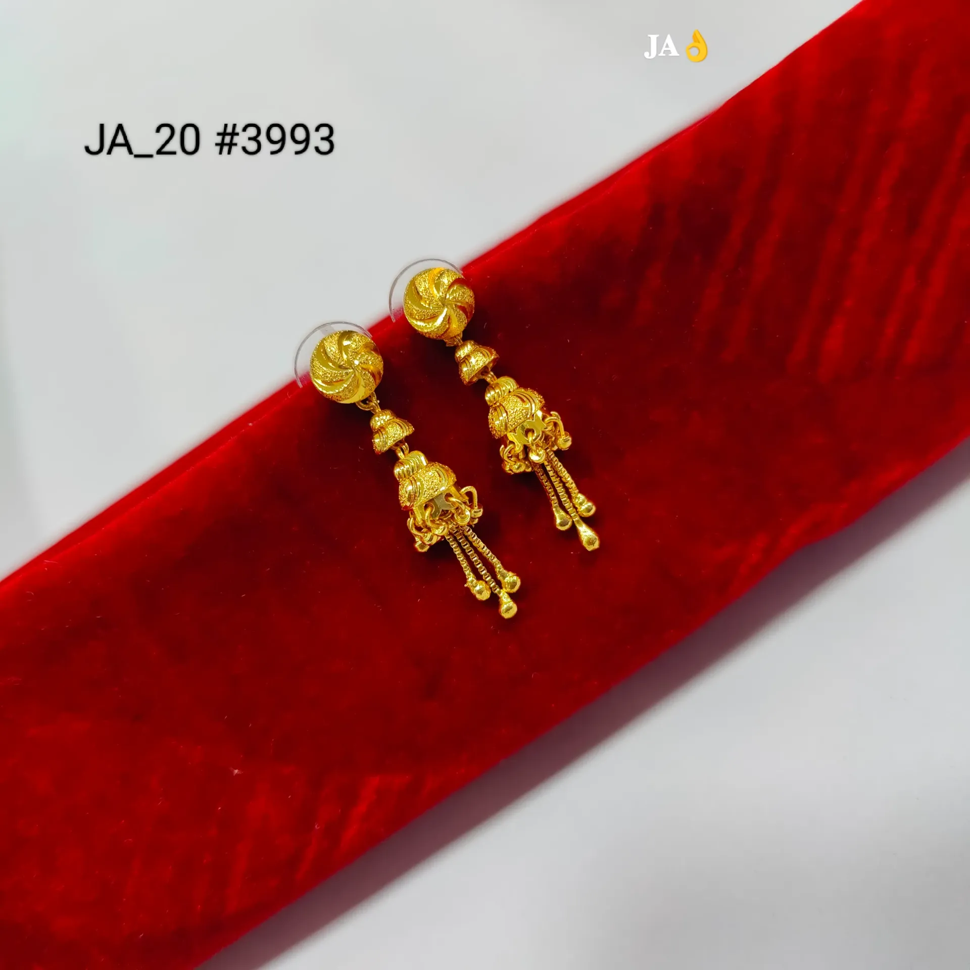 Traditional Gold Finish Jhumki Tassel Earrings  DN-3993