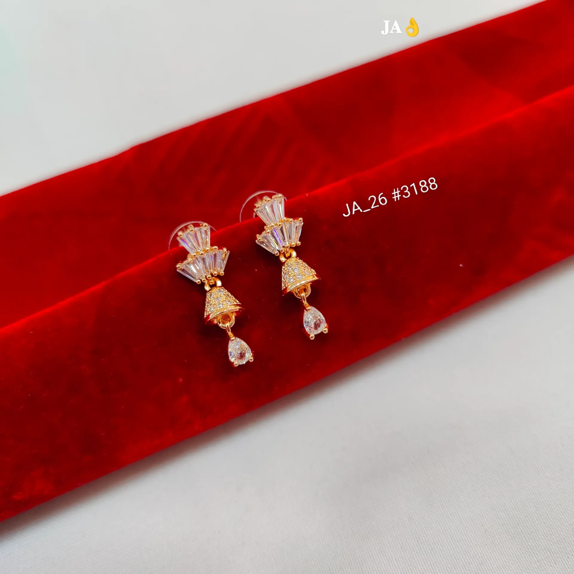 Luxury CZ Bell Drop Earrings DN-3188