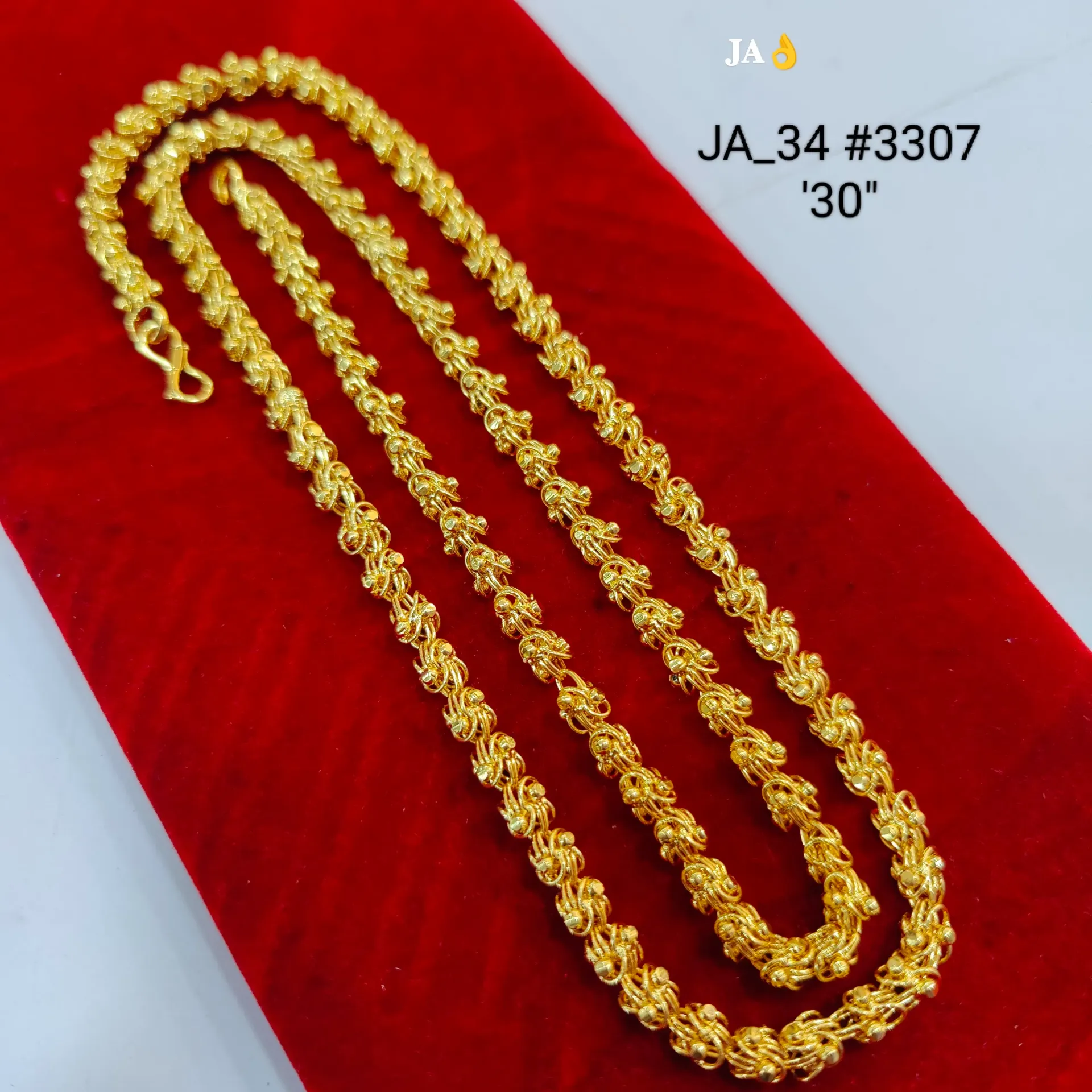 Designer Gold Tone Long Chain 30 Inch DN-3307
