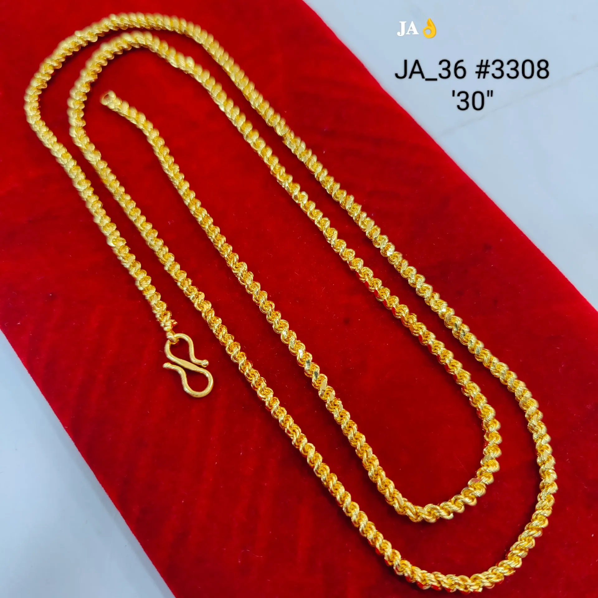 Designer Gold ToneChain 30 Inch DN-3308