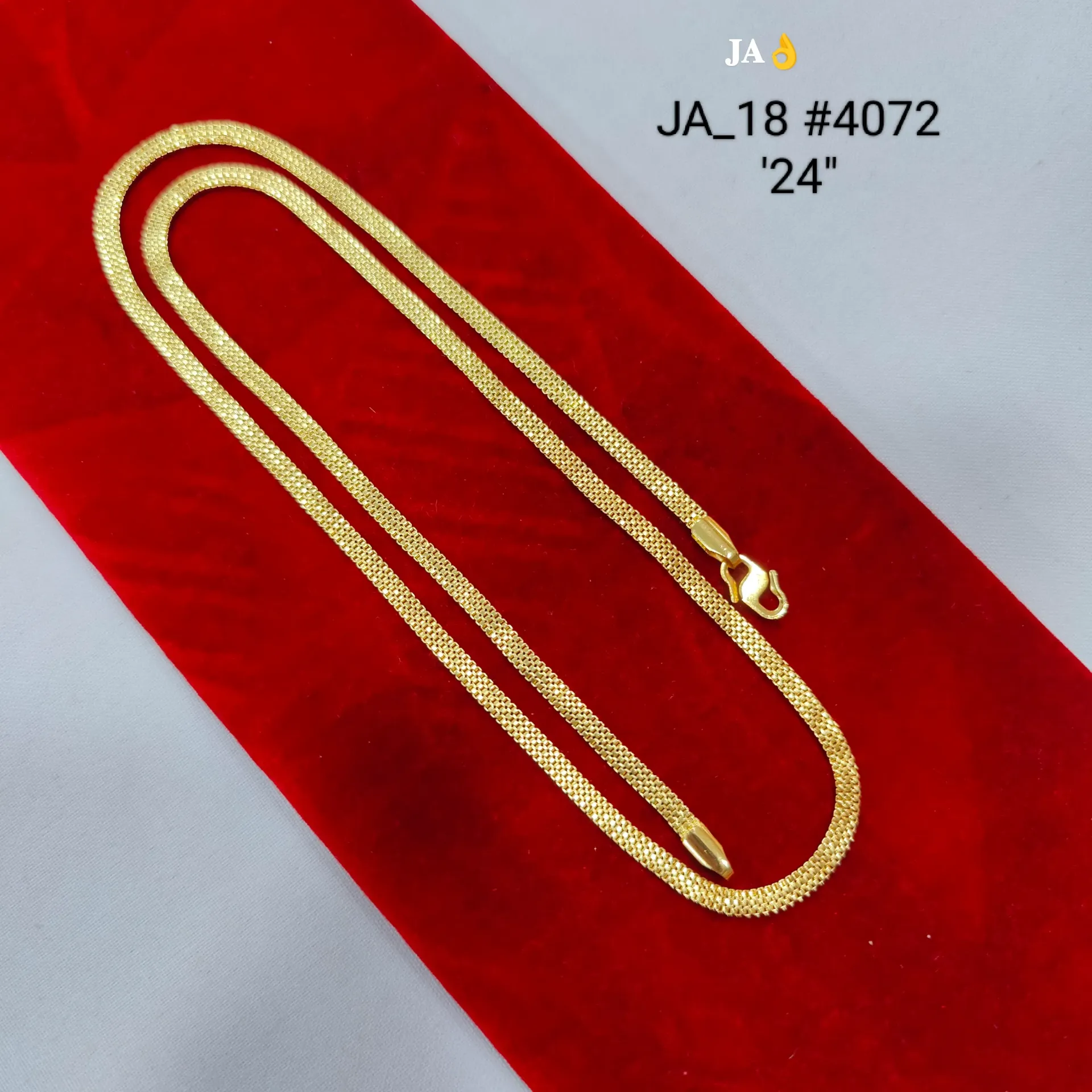 Classic Gold Tone Snake Chain 24 Inch DN-4072