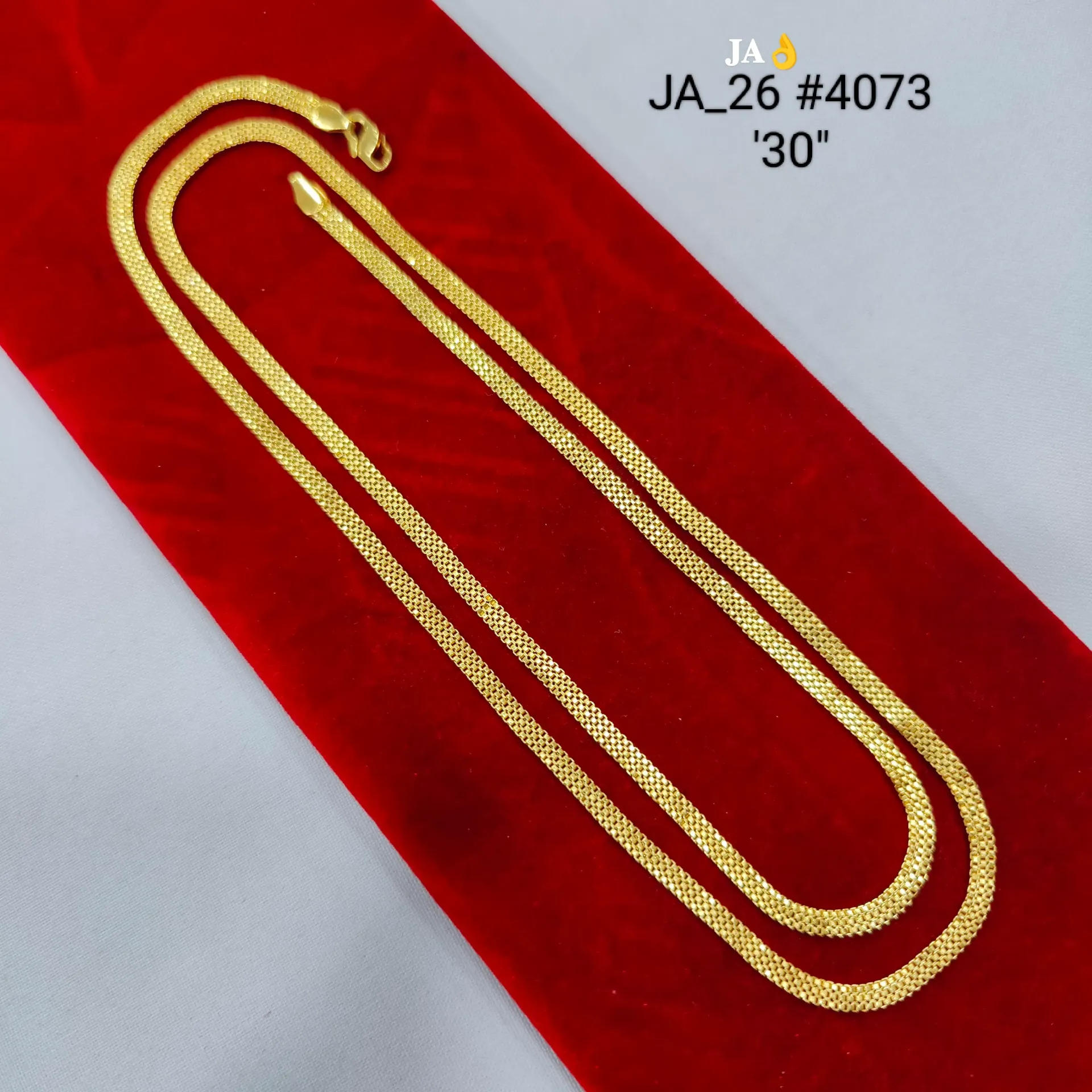 Classic Gold Tone Snake Chain 30 Inch DN-4073