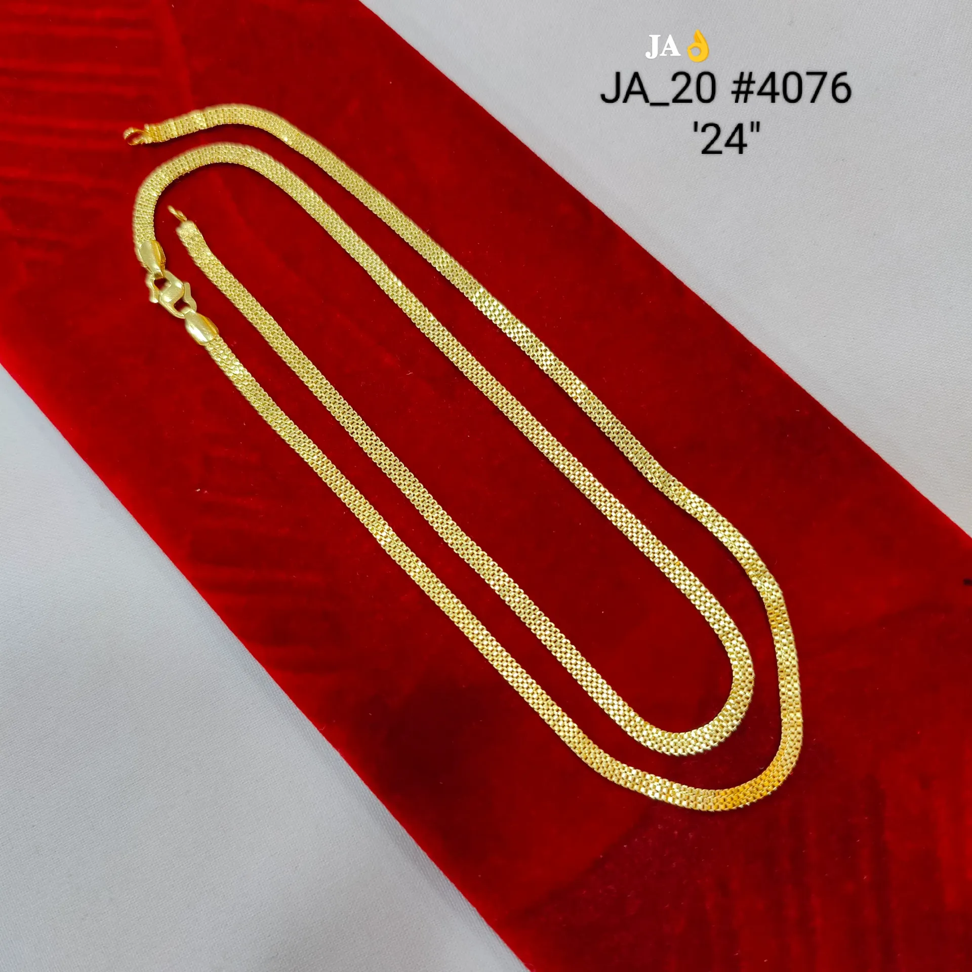 Classic Gold Tone Snake Chain 24 Inch  DN-4076