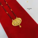 Traditional Gold Mangalsutra Pendant Necklace – Royal Floral Filigree Design DN-3026 "24"