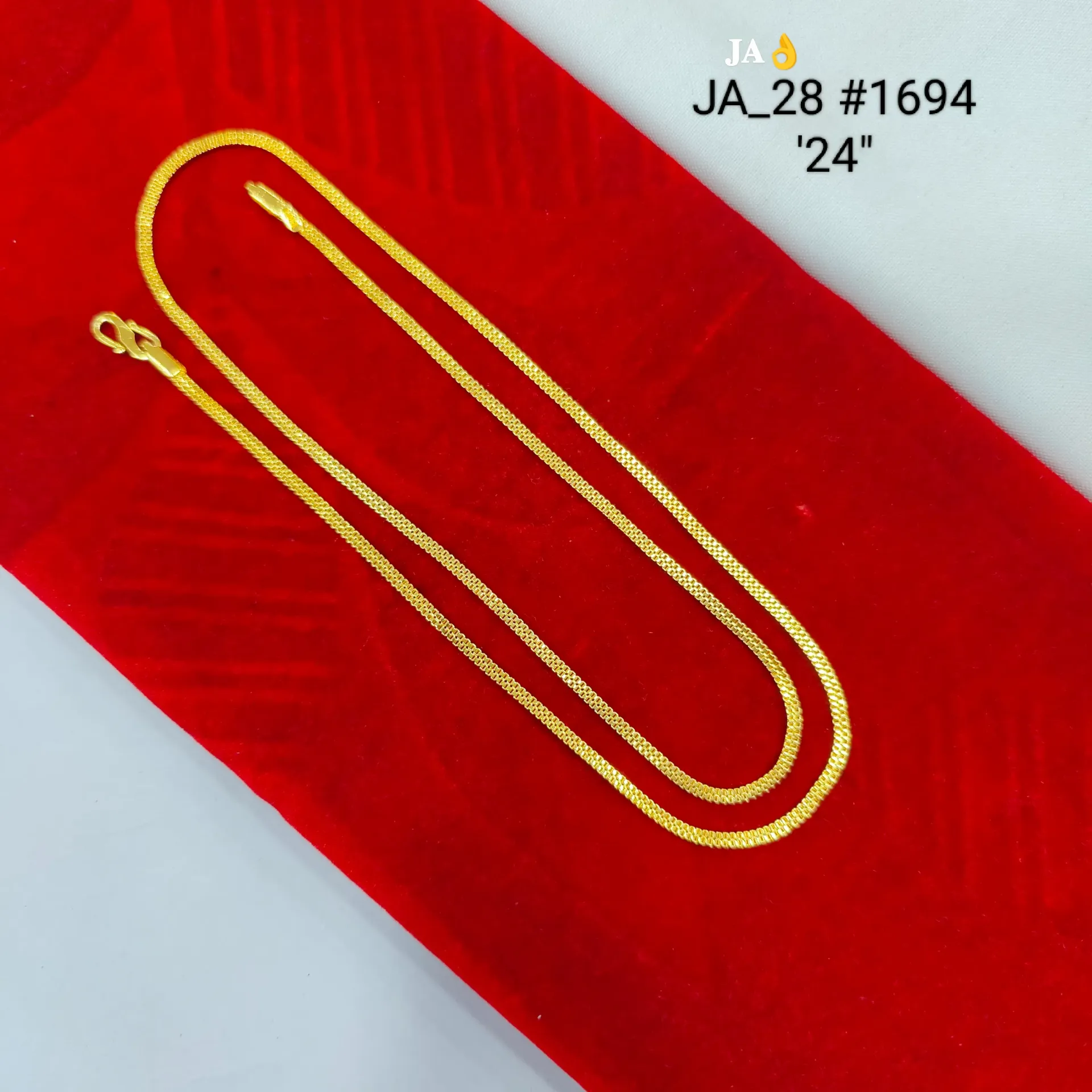 24 Inch Gold Tone Elegant Long Chain for Pendants DN-1694