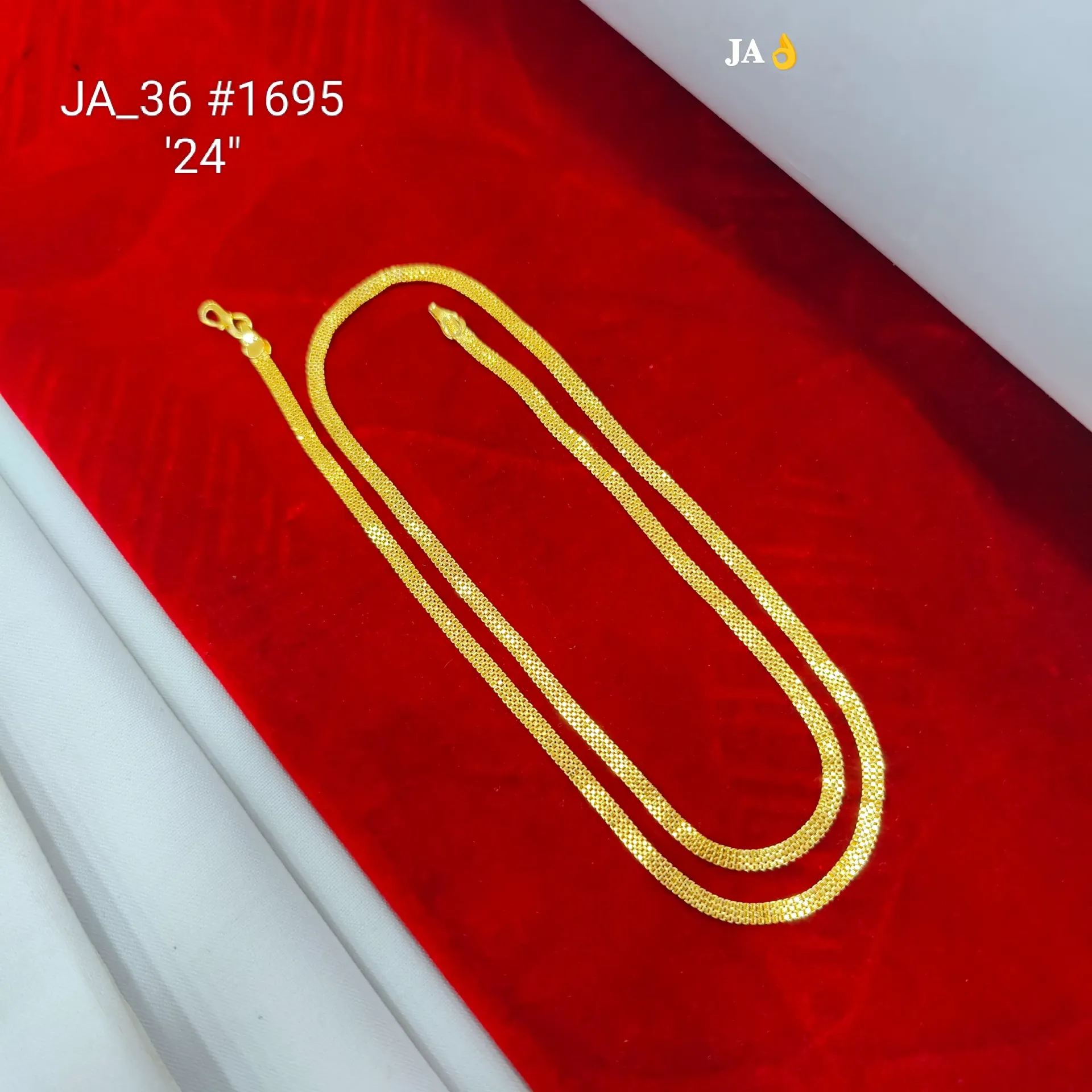 24 Inch Gold Tone Premium Long Chain DN-1695