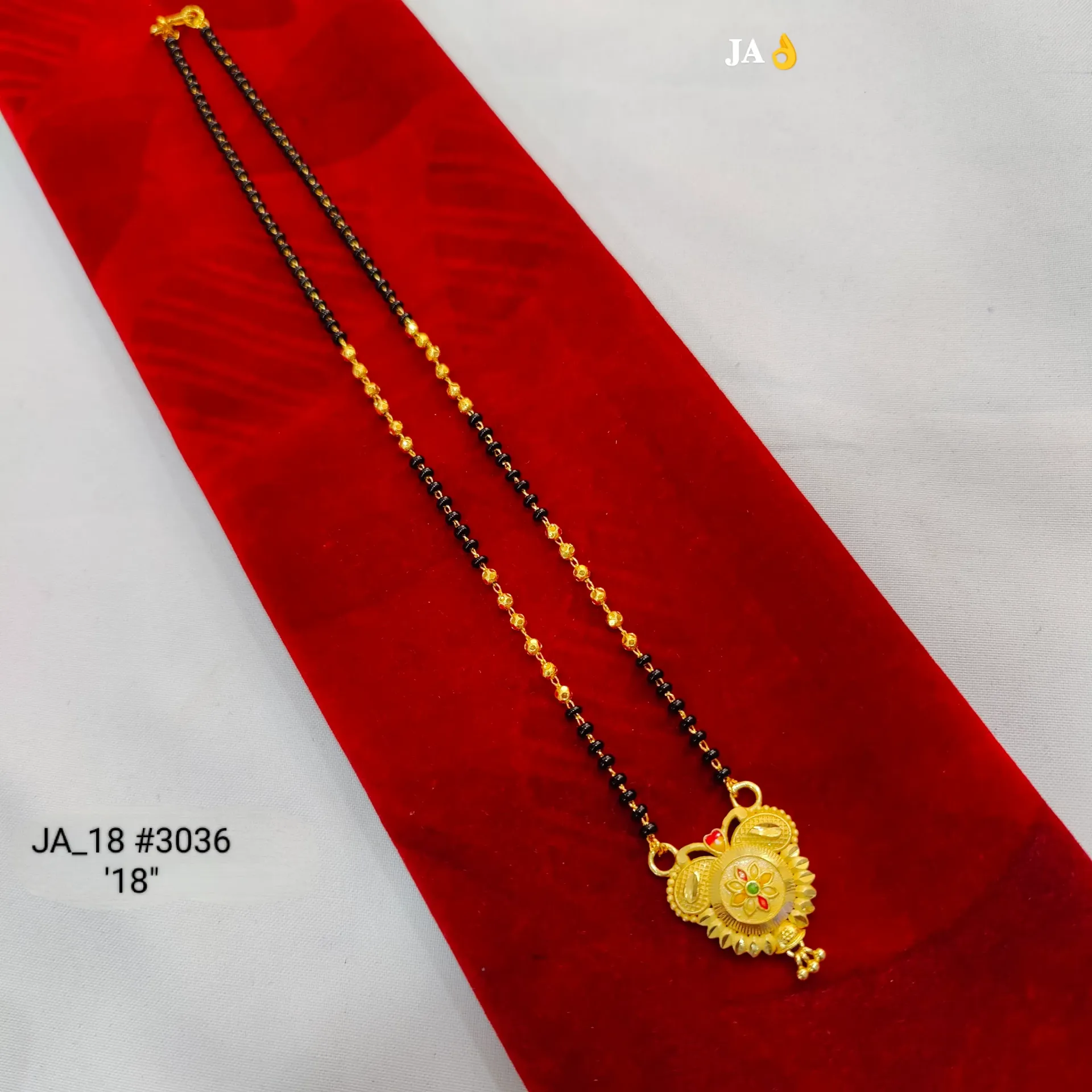 Gold Tone Traditional Mangalsutra DN-3036