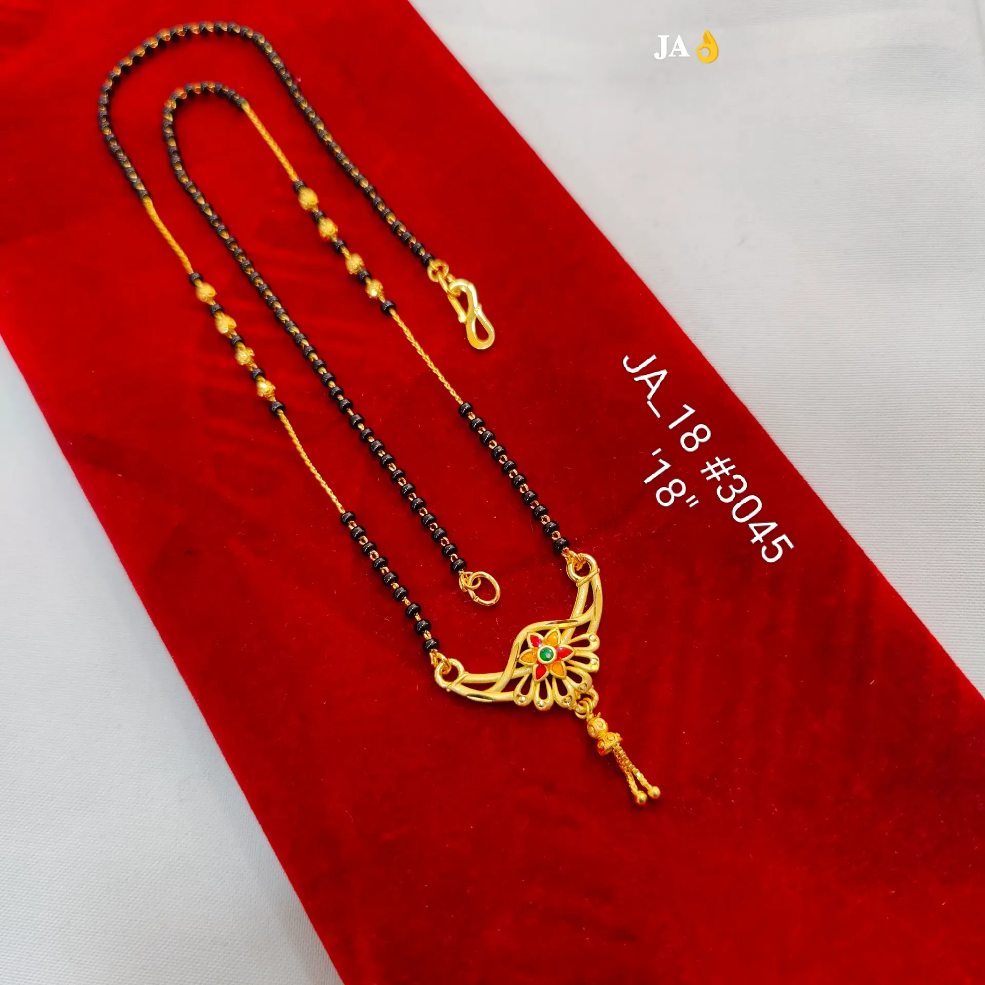 Gold Tone Designer Mangalsutra DN-3045