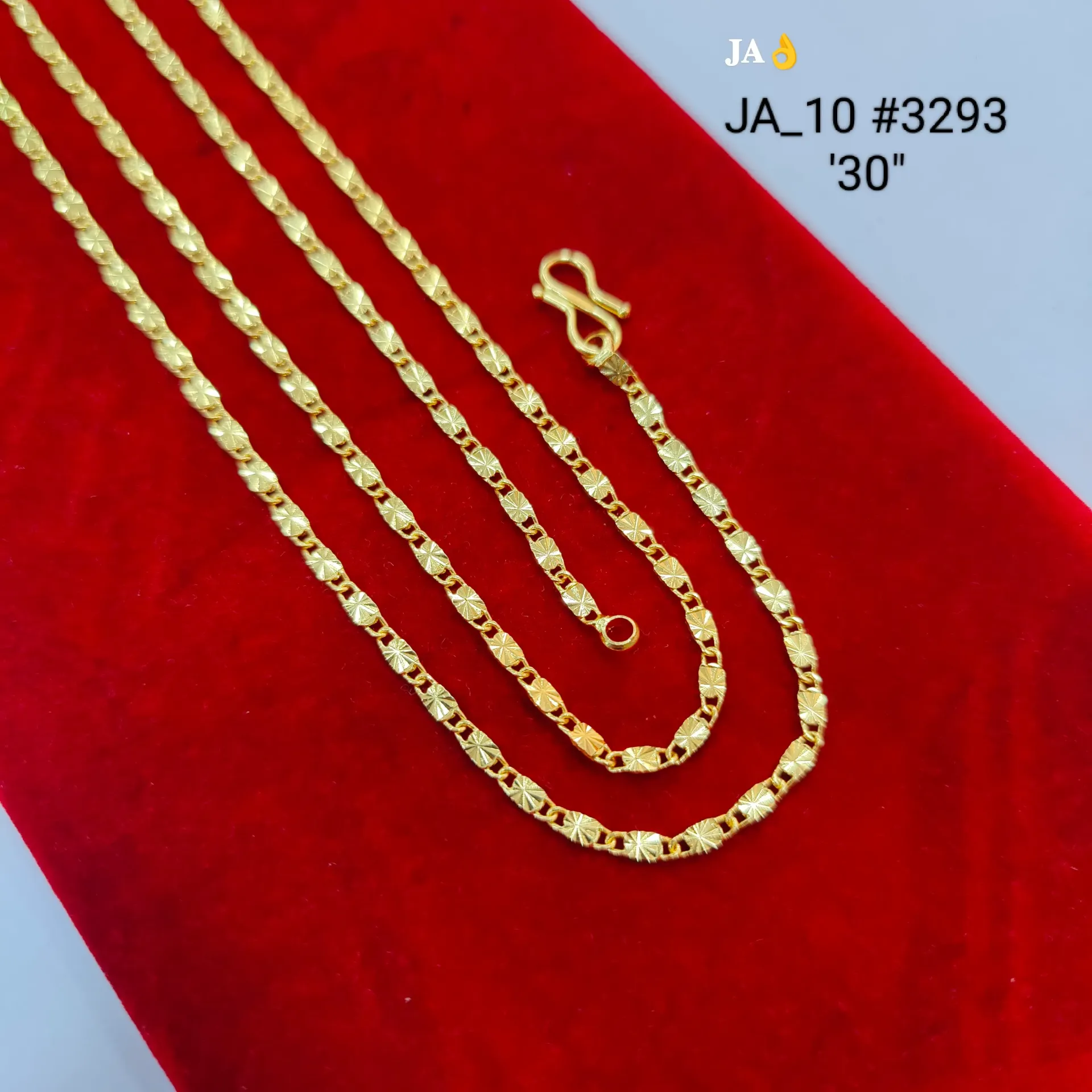 Gold Tone Designer Chain Necklace DN-3293