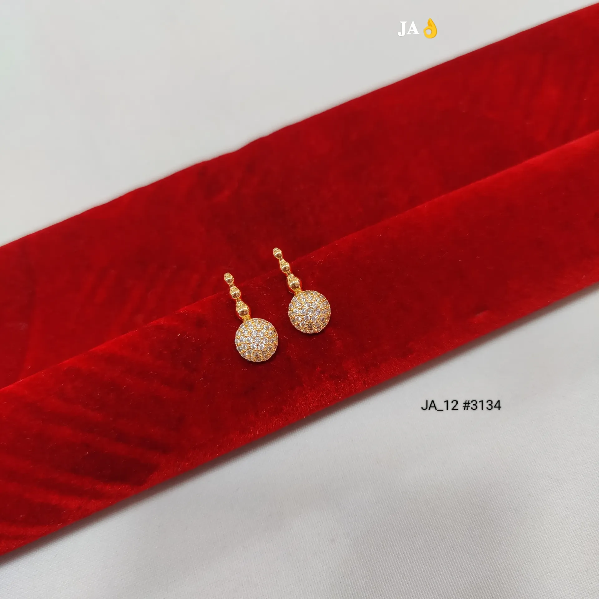 Elegant CZ Ball Drop Earrings DN- 3134