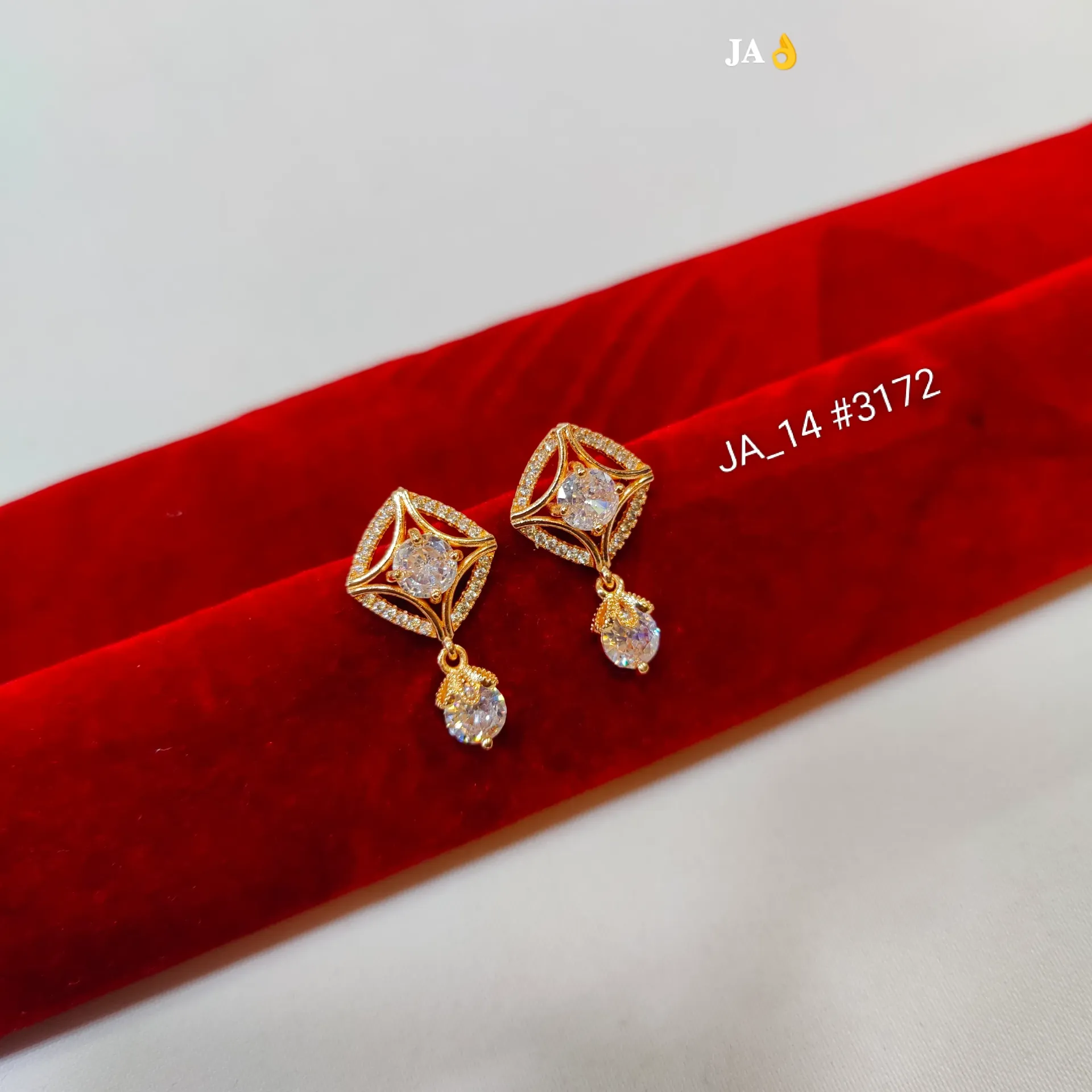 Elegant CZ Drop Earrings  DN-3172