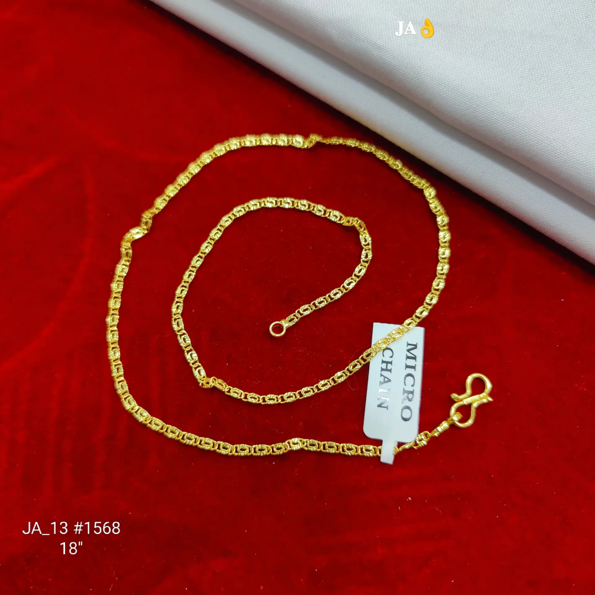 Gold Designer Chain 18 Inch DN-1568