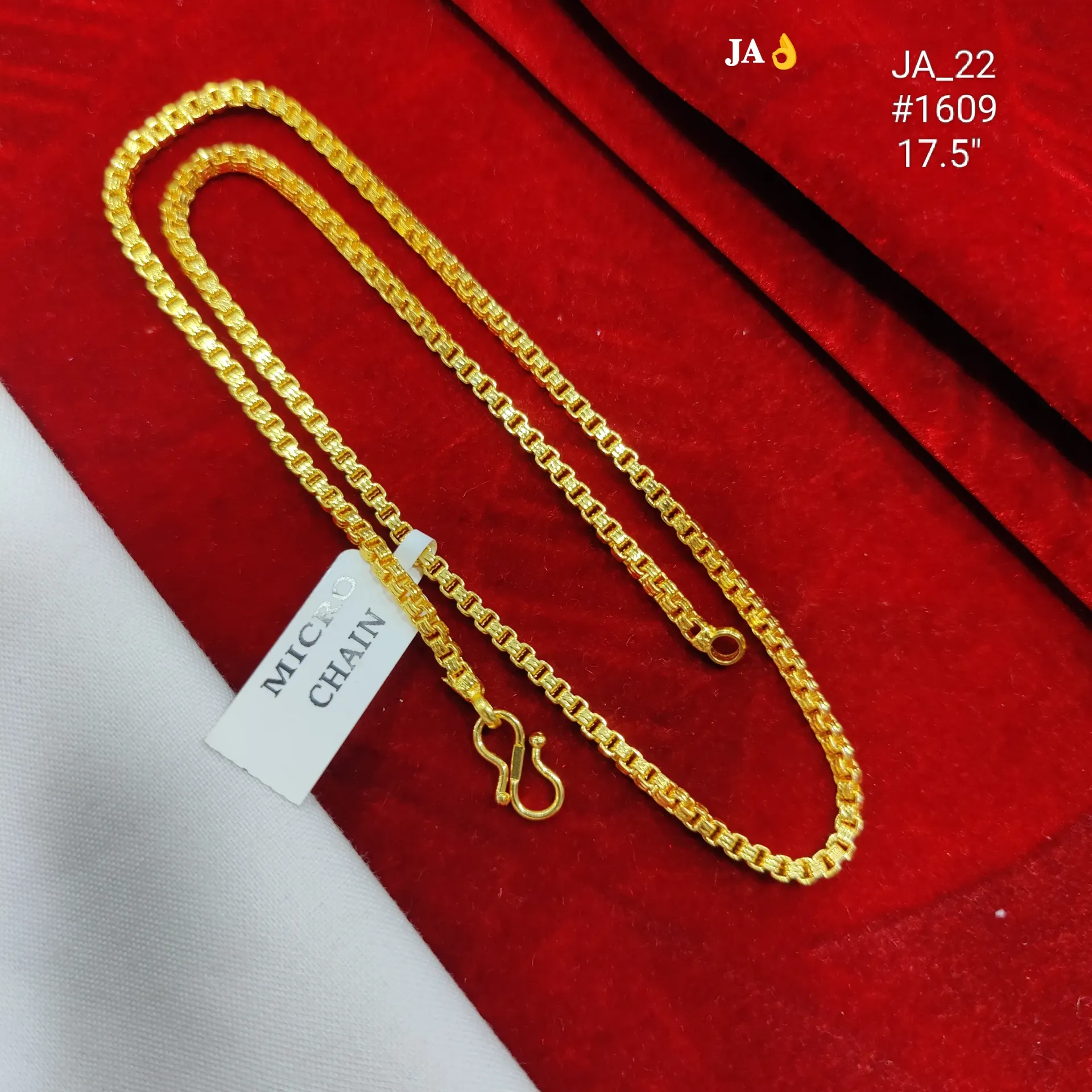 Gold Box Chain 17.5 Inch DN-1609