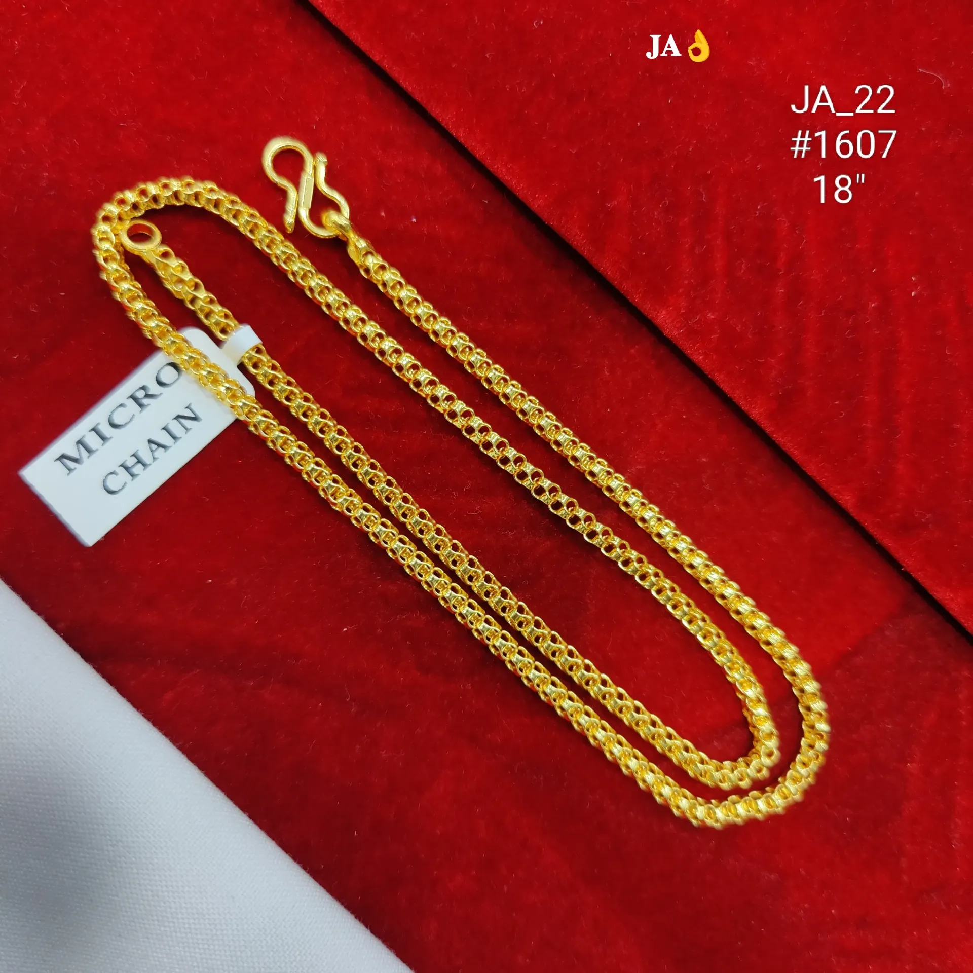 Gold Rope Chain 18 Inch DN-1607