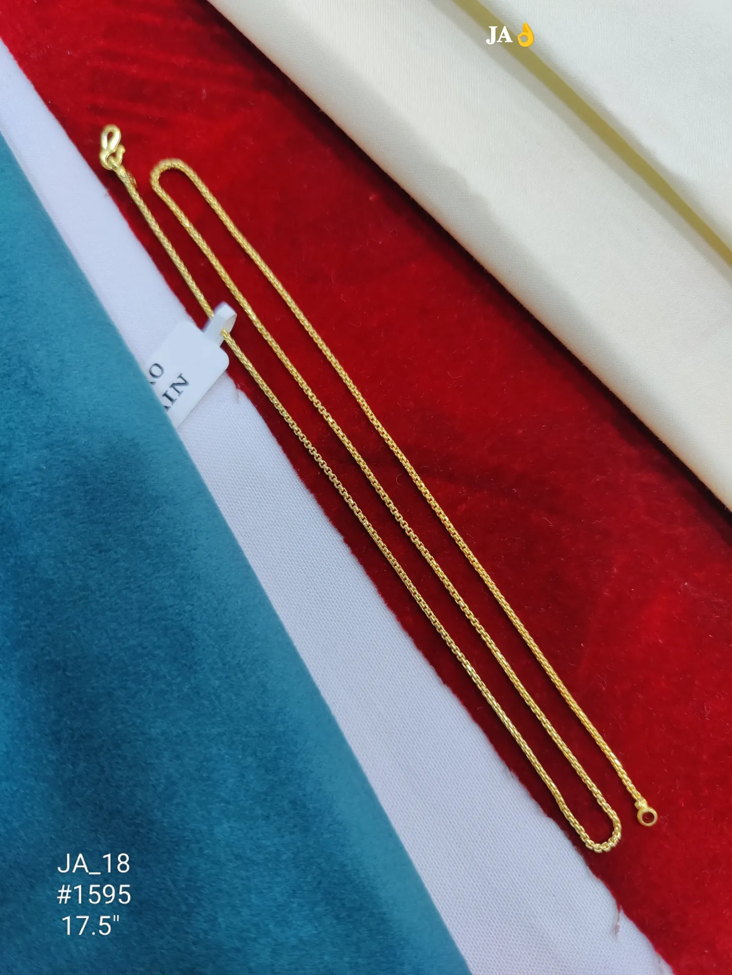 Gold Box Chain 17.5 Inch DN-1595