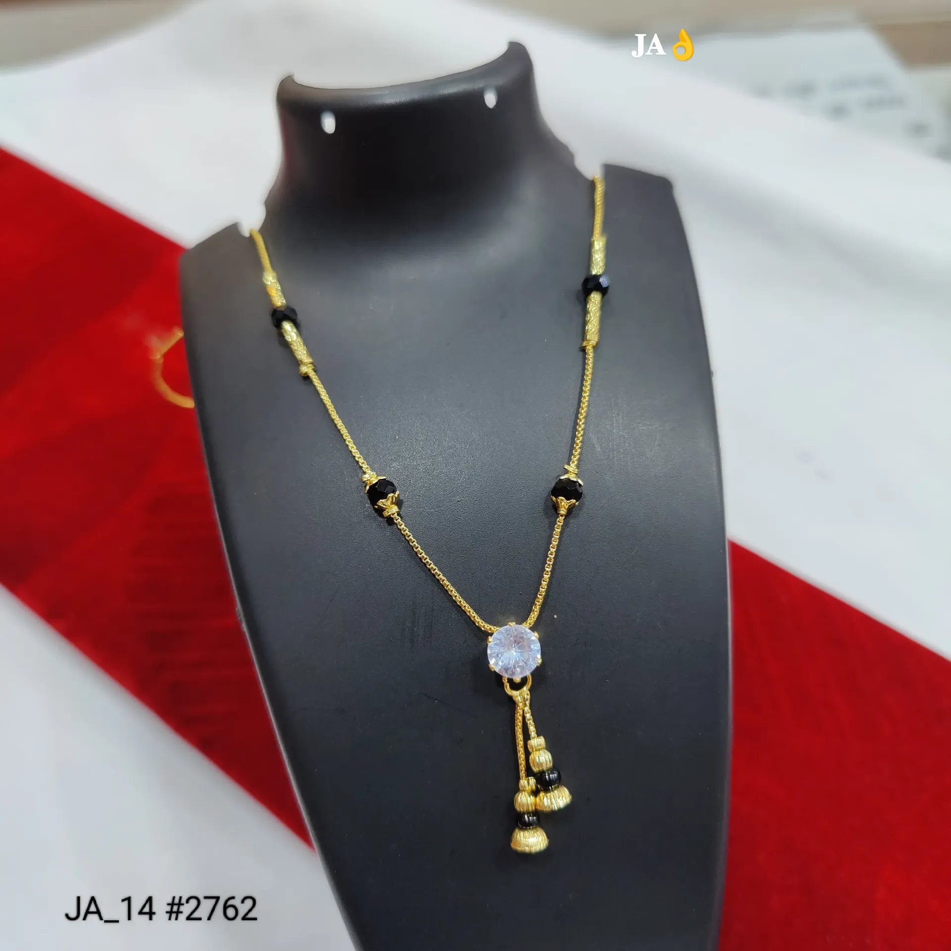 Gold Plated Daily Wear Short Mangalsutra with DN-2762