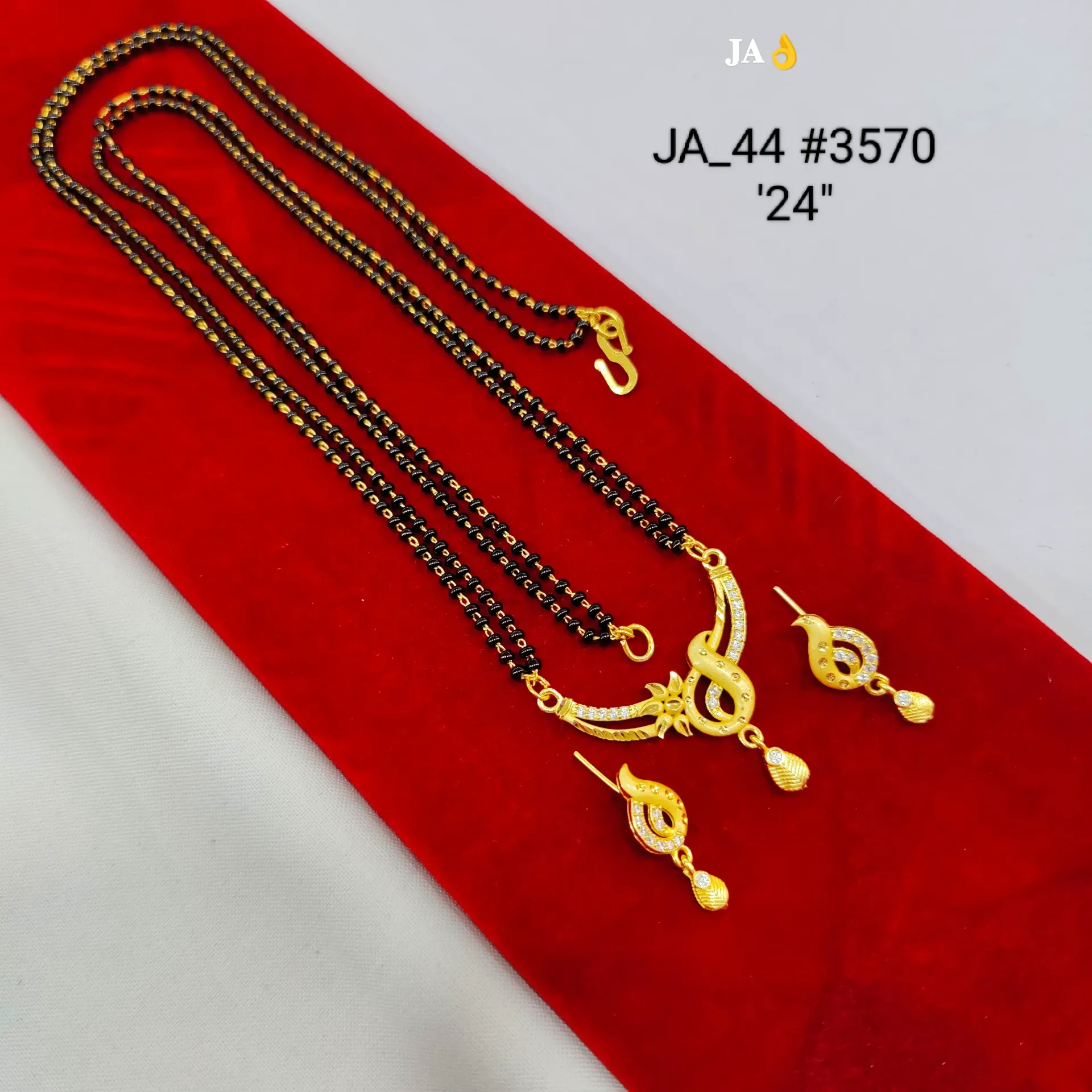 Gold Plated Designer Mangalsutra Set for Women DN-3570