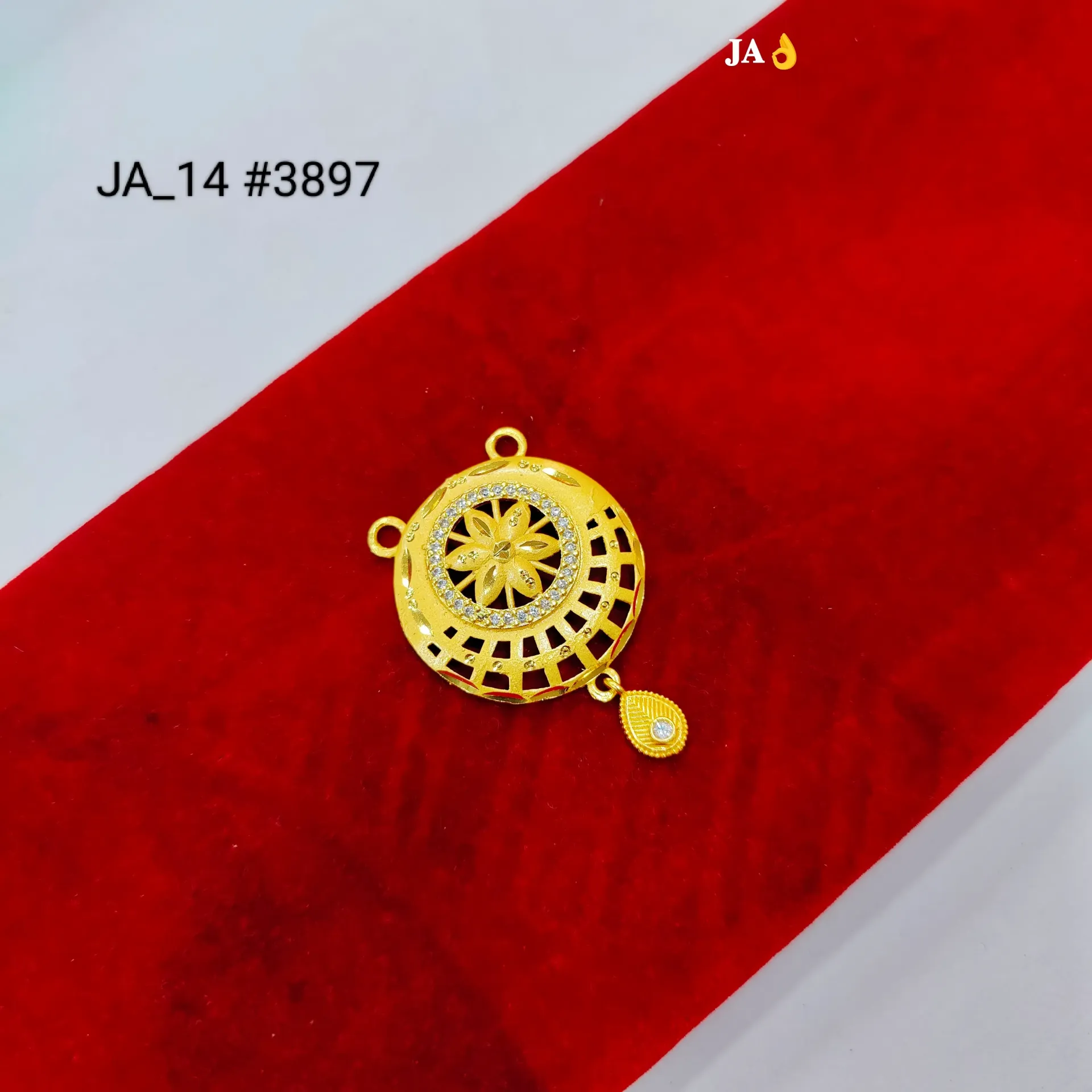 Gold Plated Floral Pendant DN-3897