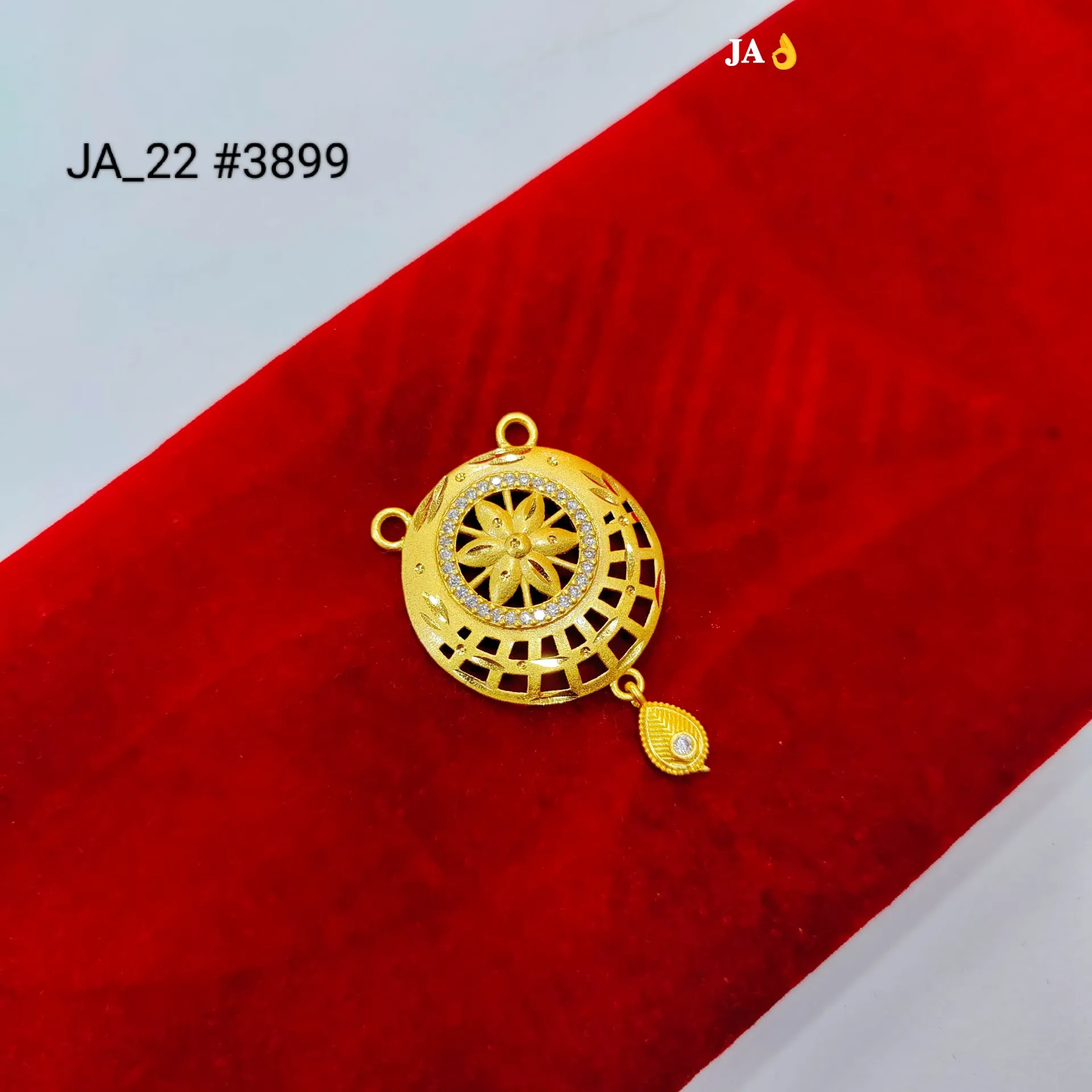 Gold Plated Floral Pendant DN-3899