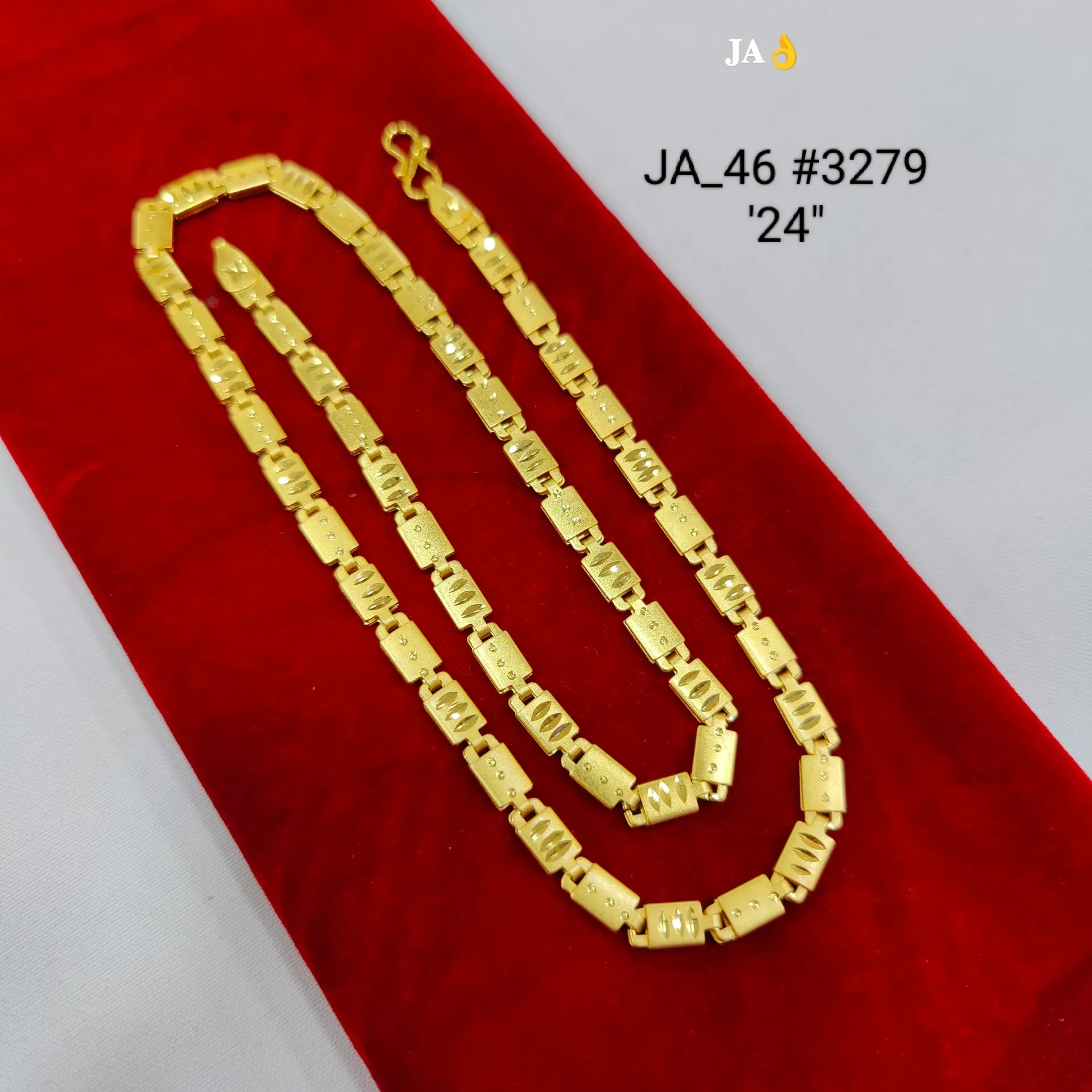 Gold Plated Designer Rectangular Chain for Men DN-3279
