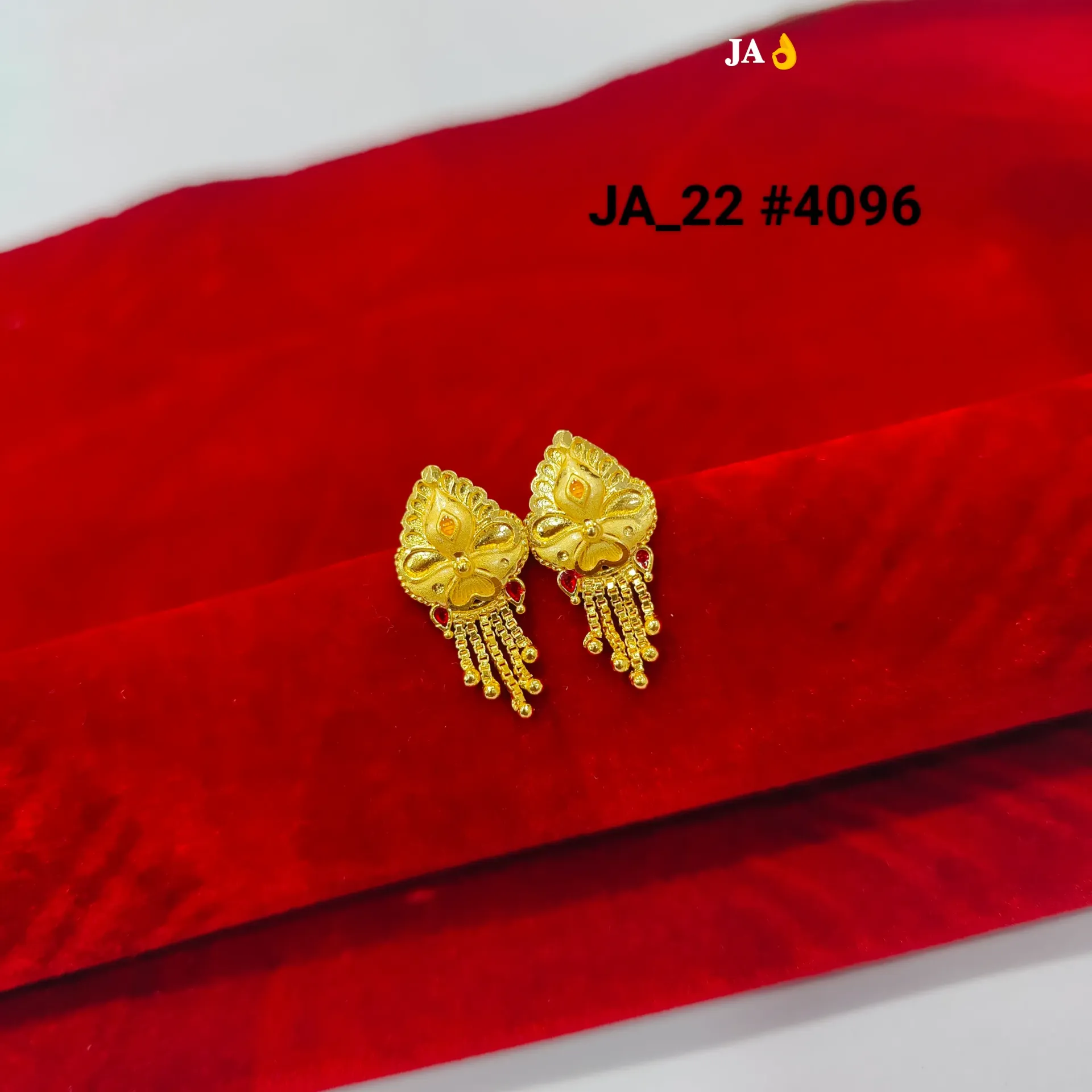 Women's 1 Gram Gold Plated Earrings DN-4096