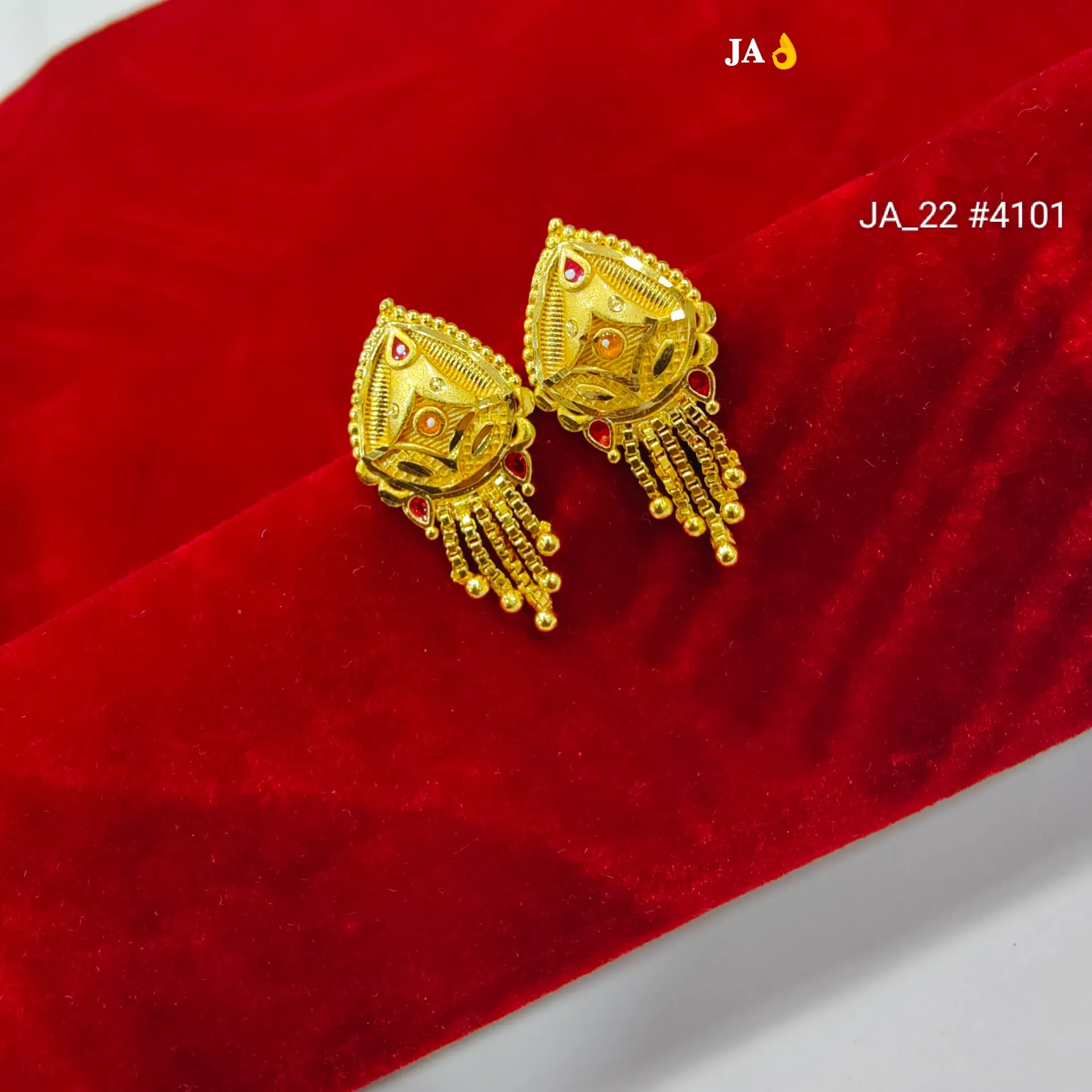 Women's 1 Gram Gold Plated  Earrings DN-4101