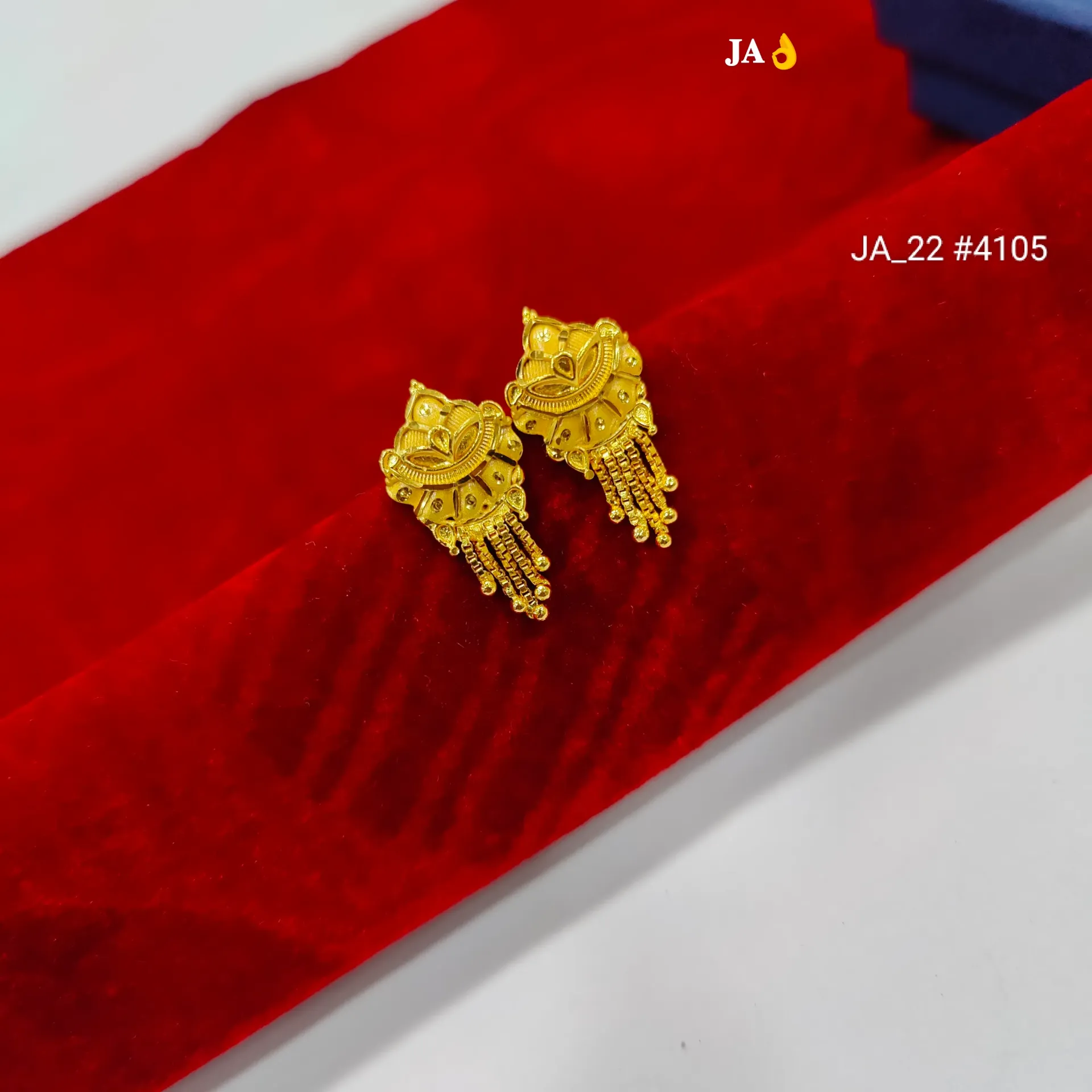 1 Gram Gold Plated Lotus Earrings DN-4105