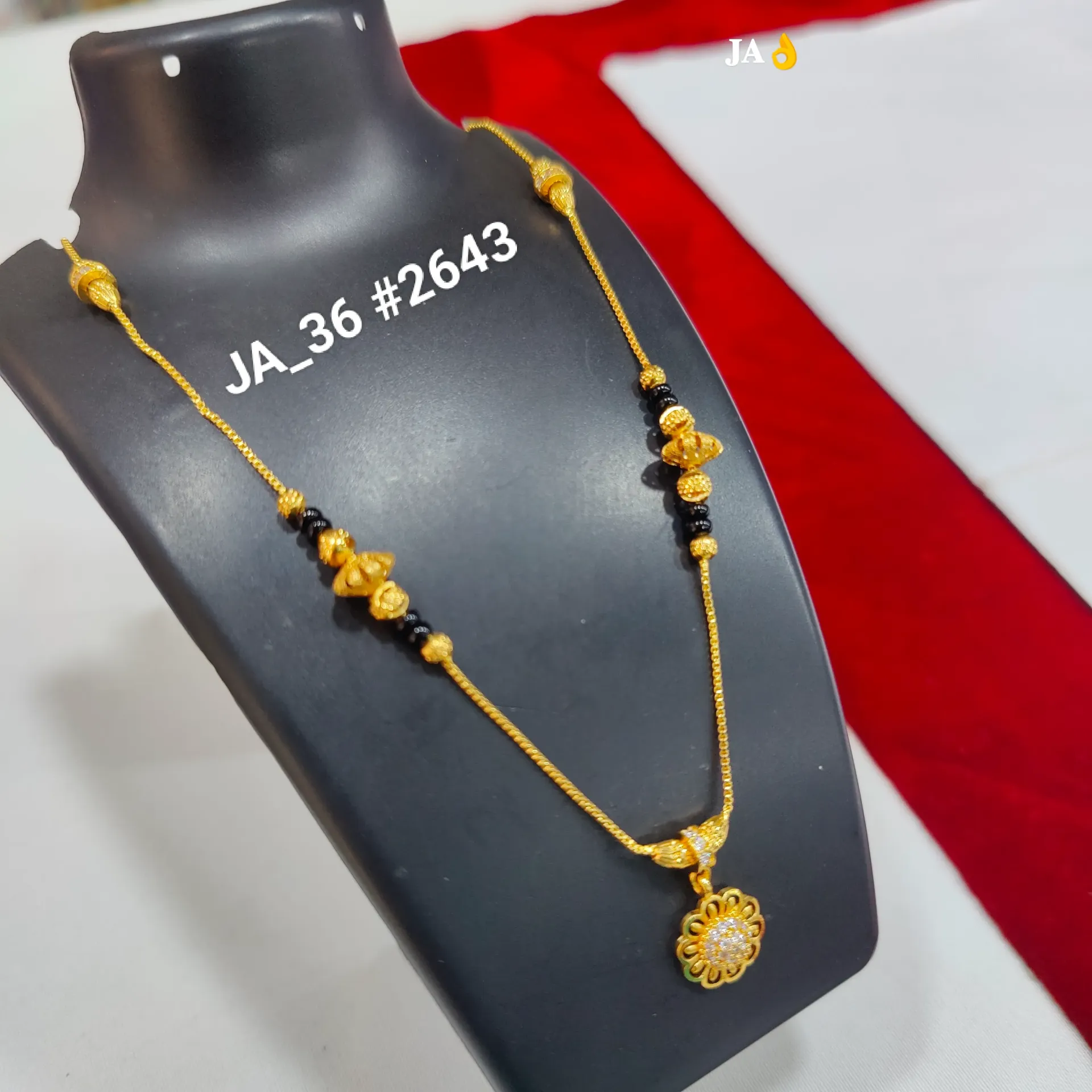 Elegant Floral Gold Mangalsutra DN - 2643