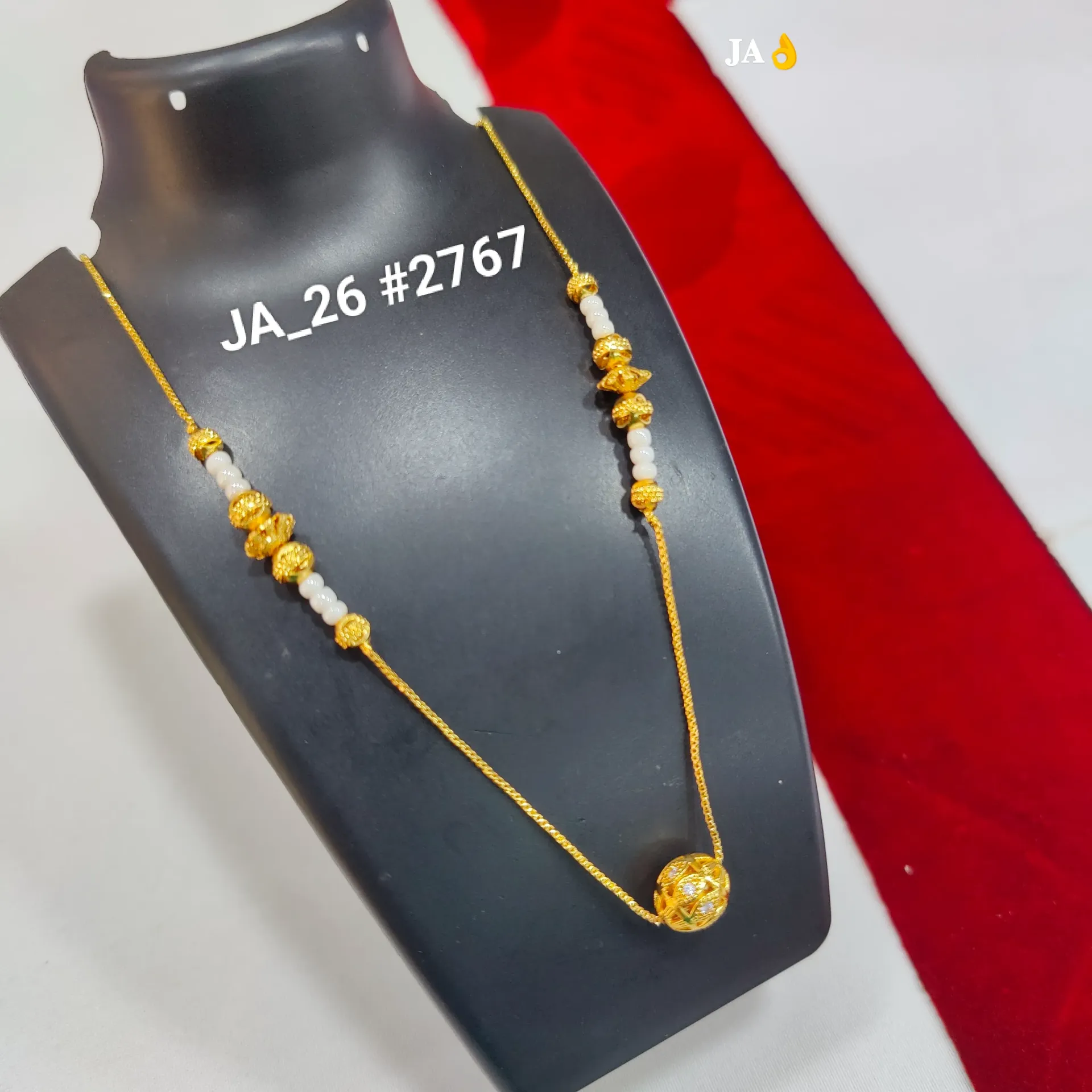 Modern Gold Sphere Mangalsutra DN - 2767