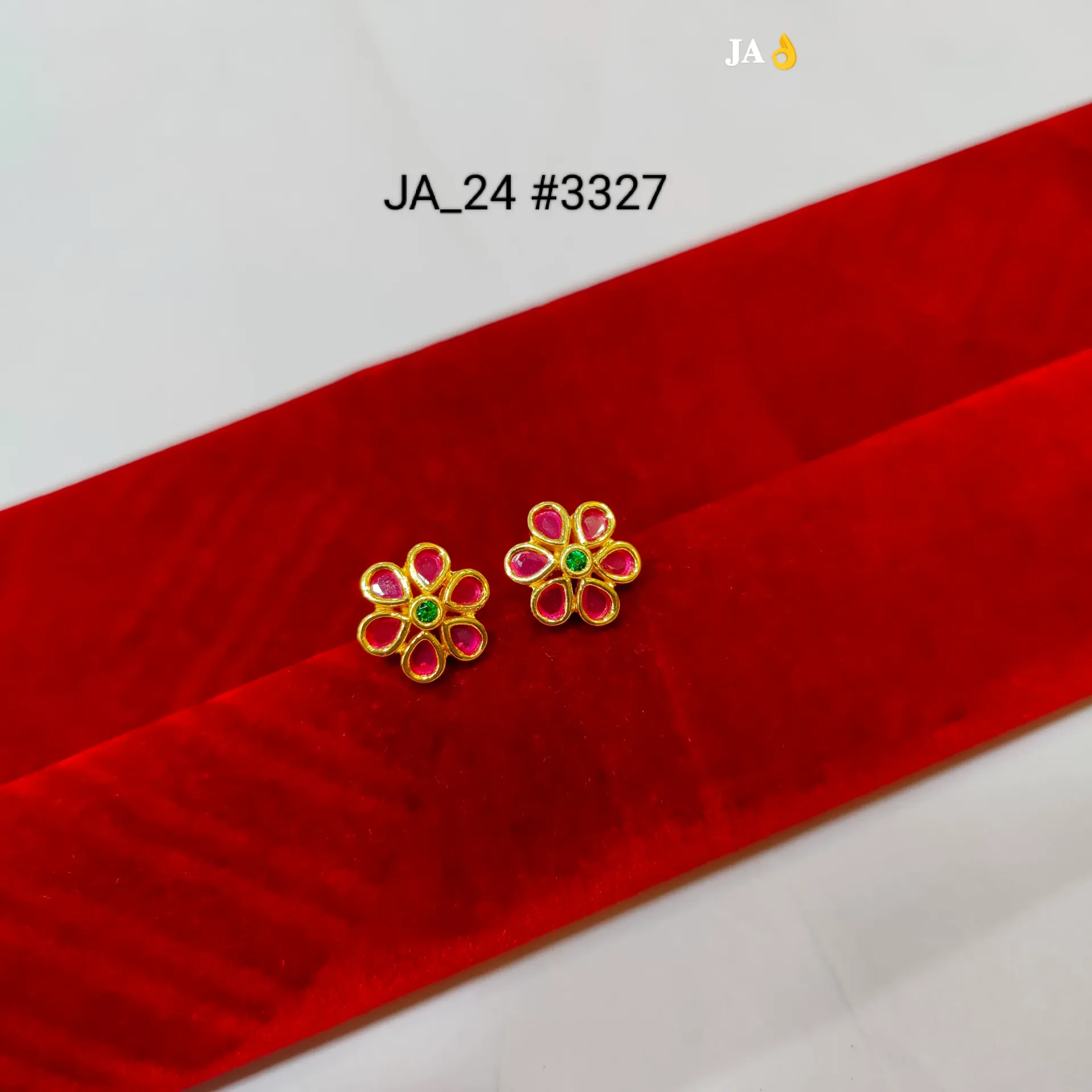 1 Gram Gold Earrings DN-3327