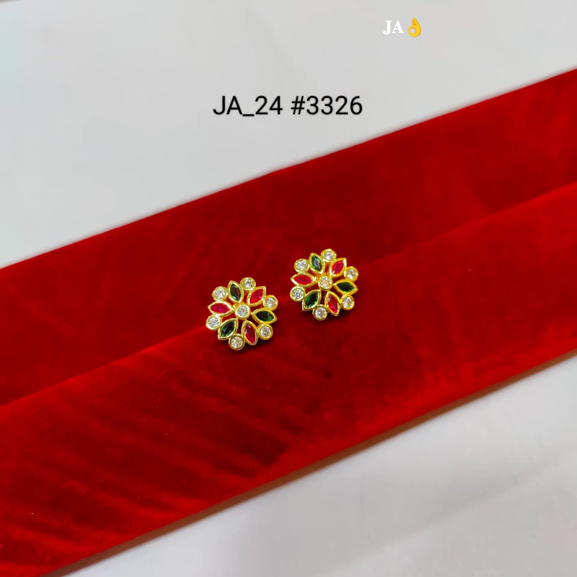 1 Gram Gold  Earrings DN-3326