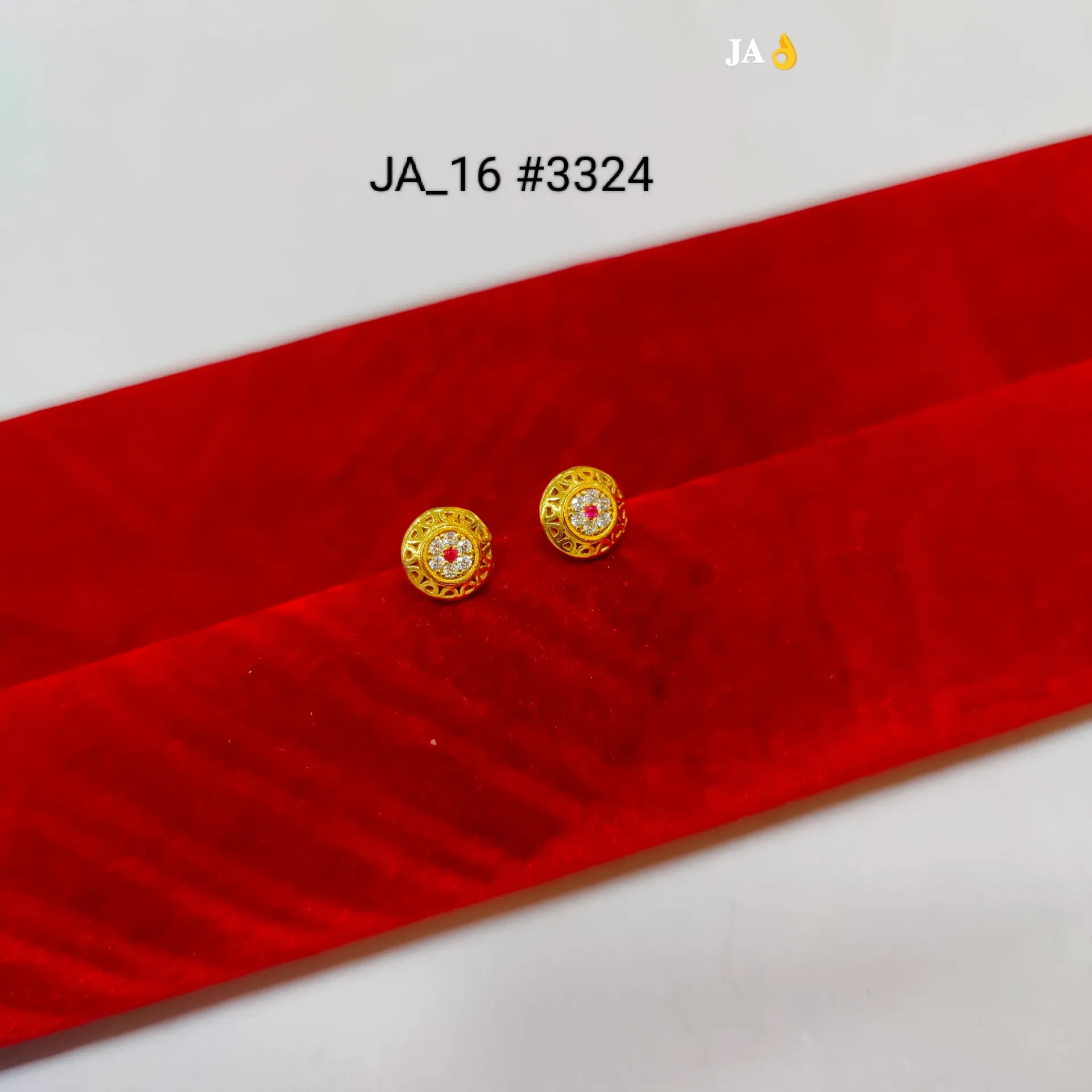 1 Gram Gold Earrings DN-3324