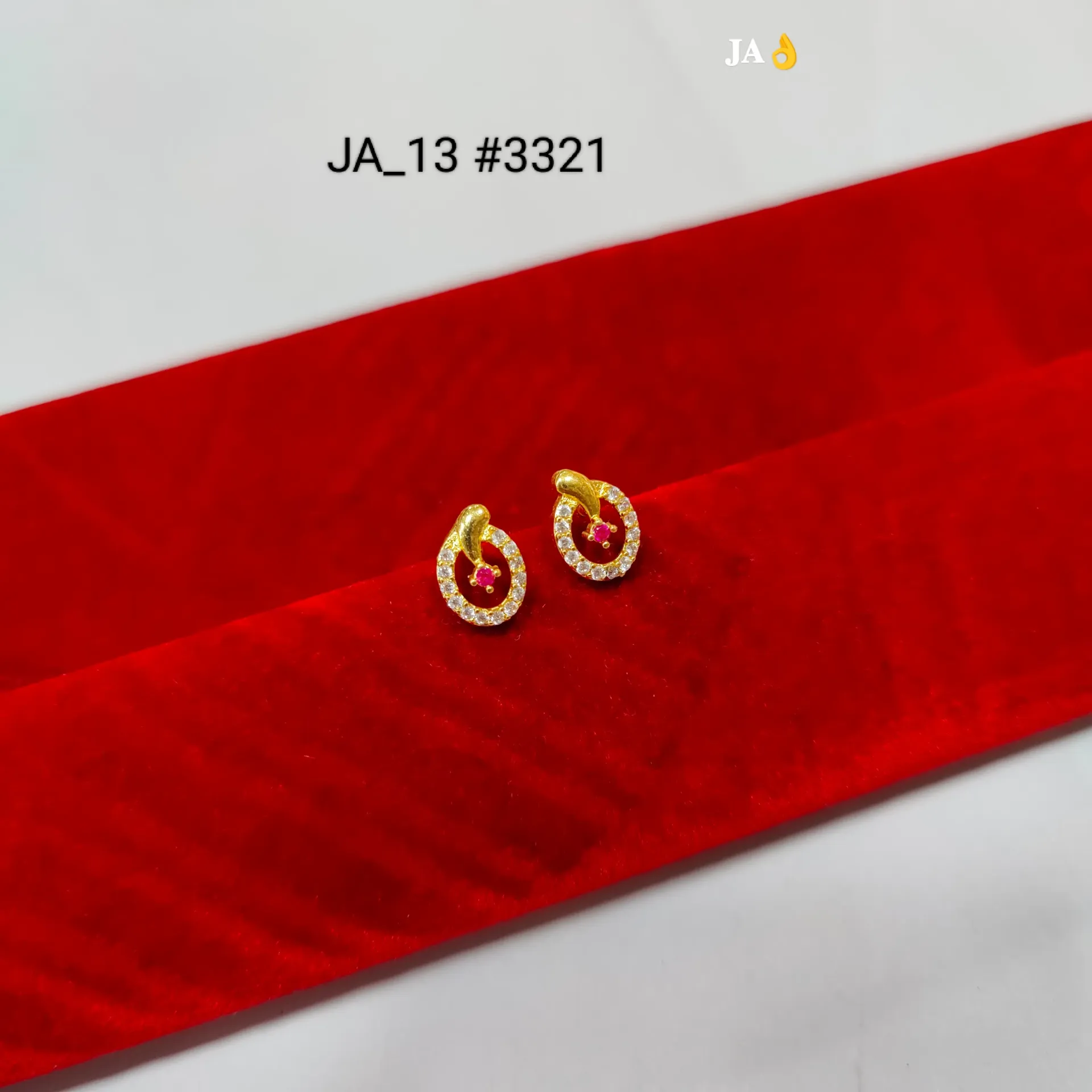 1 Gram Gold Earrings DN-3321