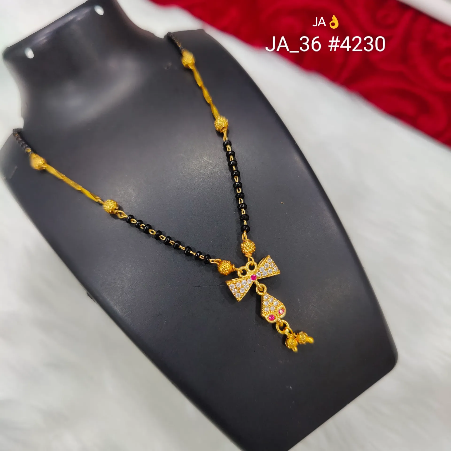 Women's Gold Plated Designer Mangalsutra DN-4230