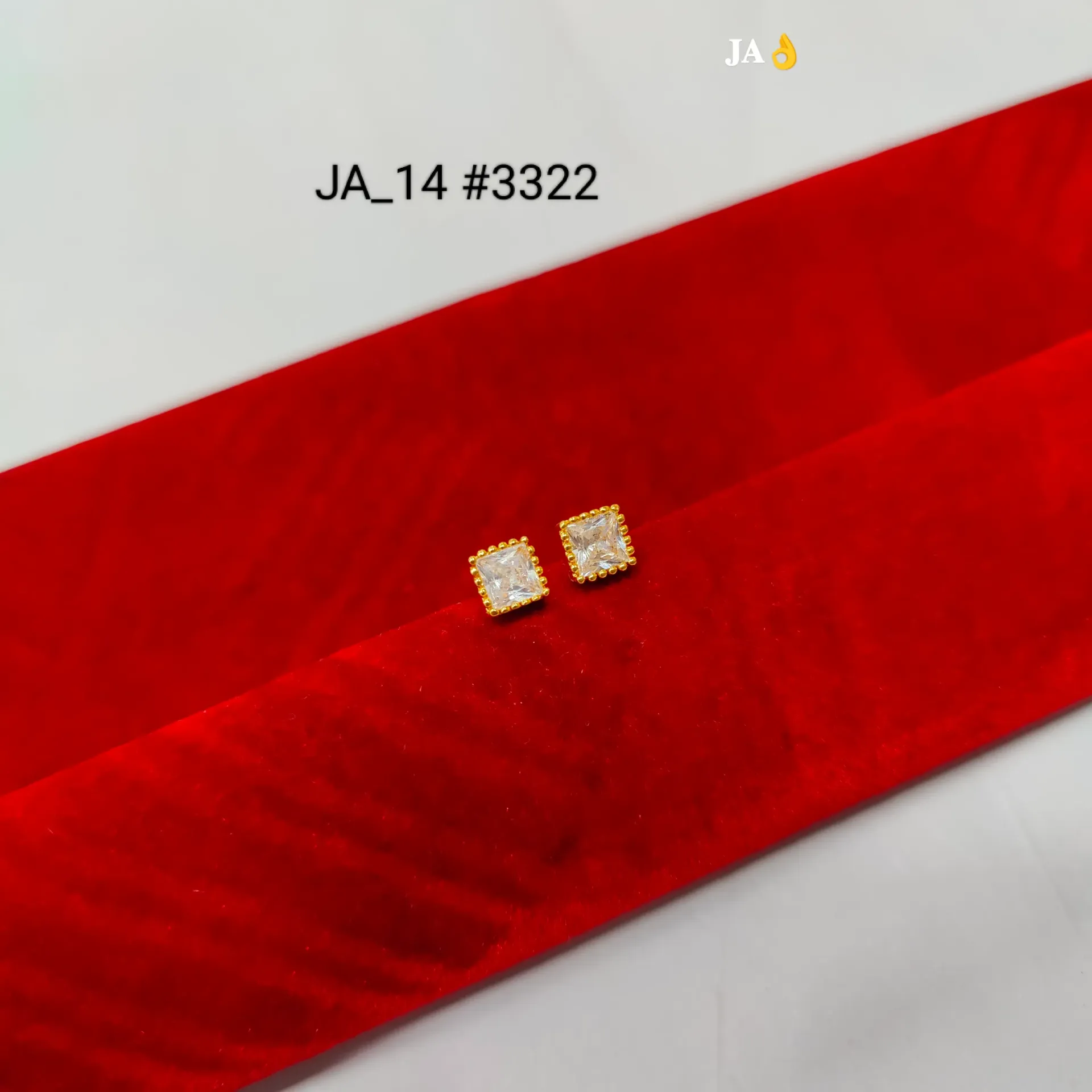 1 Gram Gold Earrings DN-3322