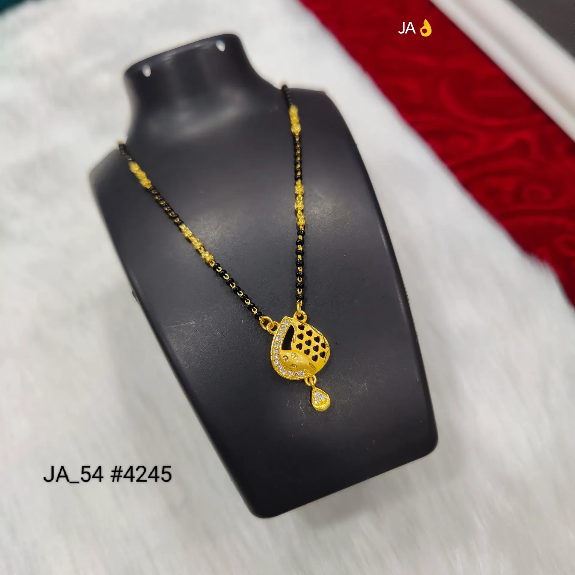 Women's Gold Plated CZ Designer Mangalsutra DN-4245