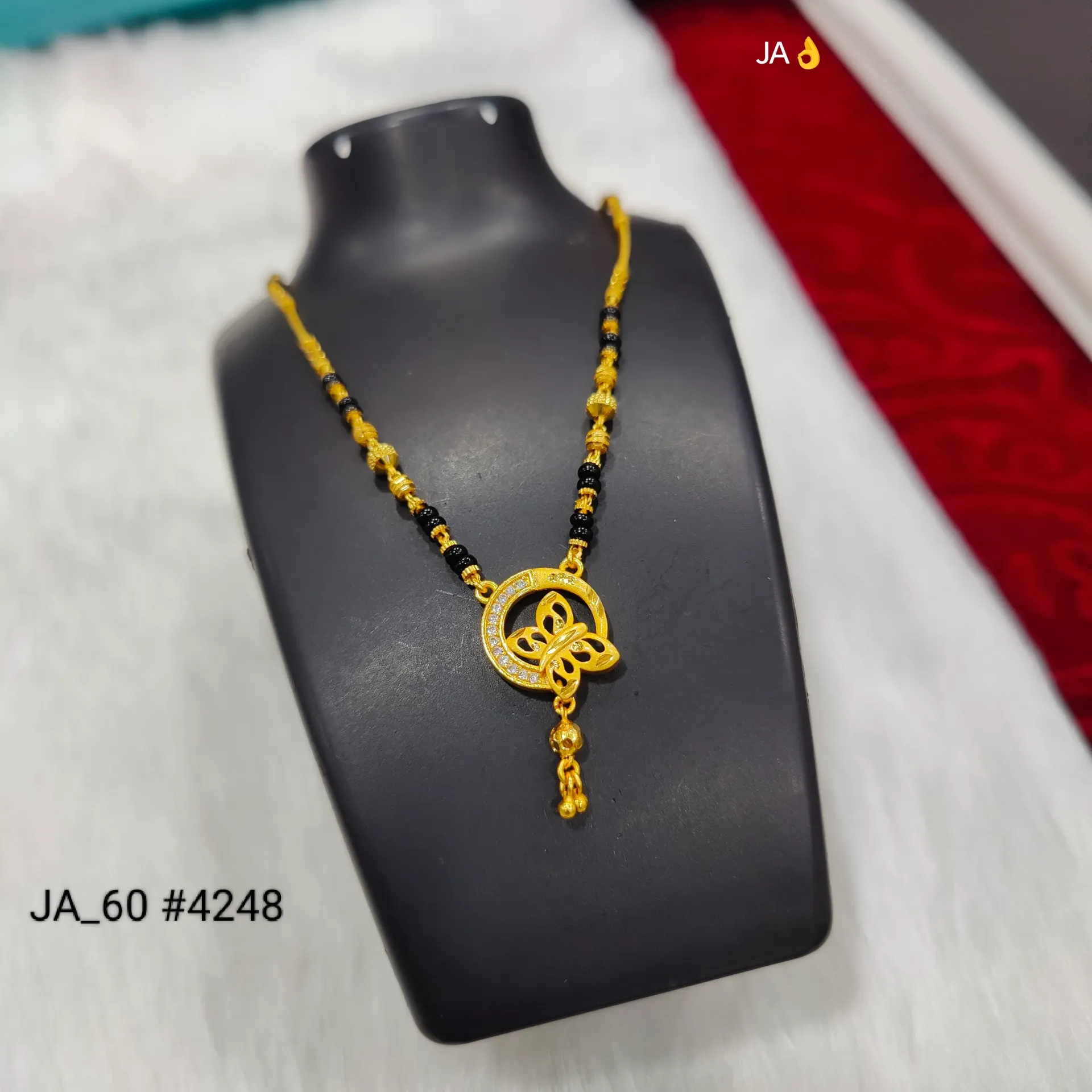 Women's Gold Plated CZ Mangalsutra DN-4248
