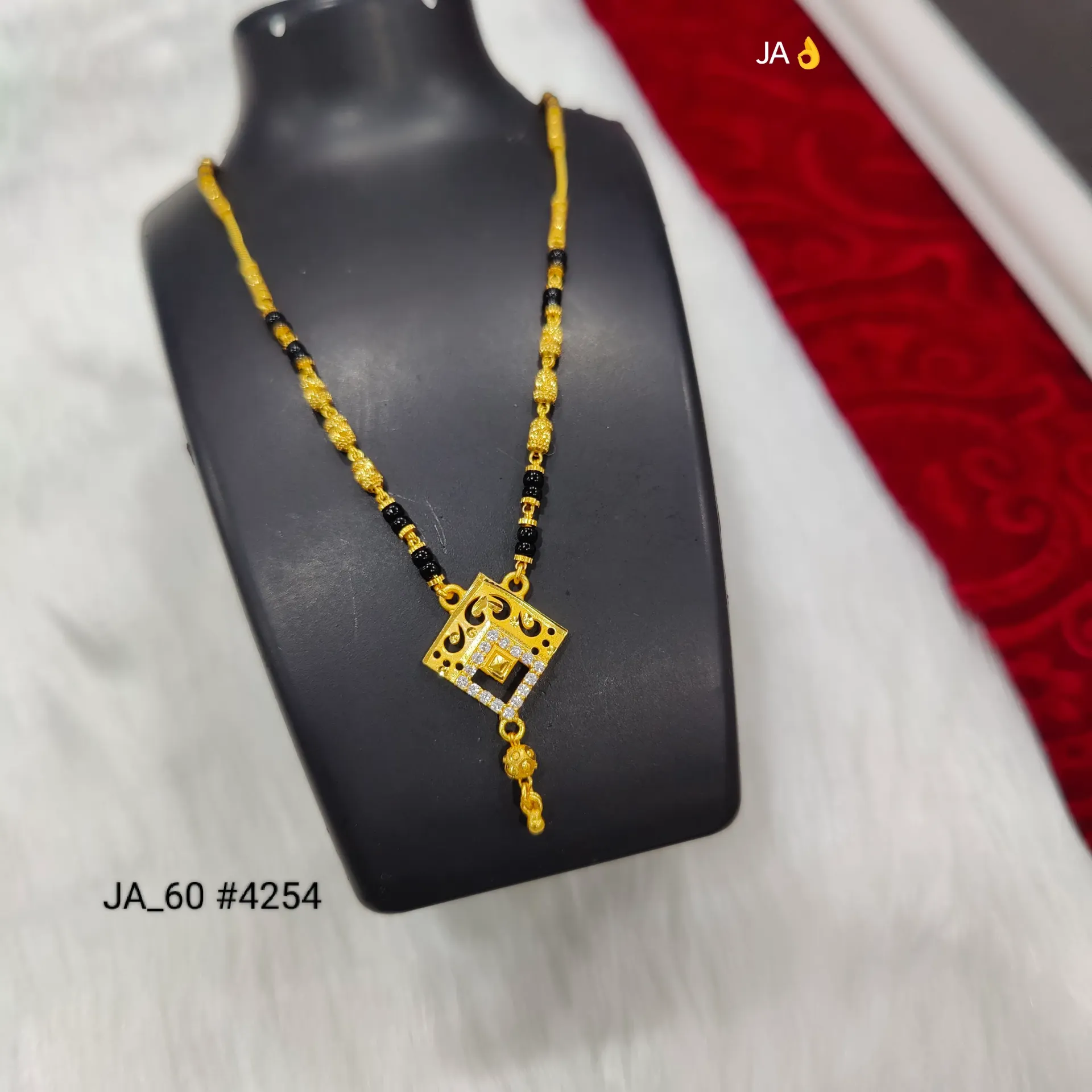 Women's Gold Plated Designer Mangalsutra DN-4254