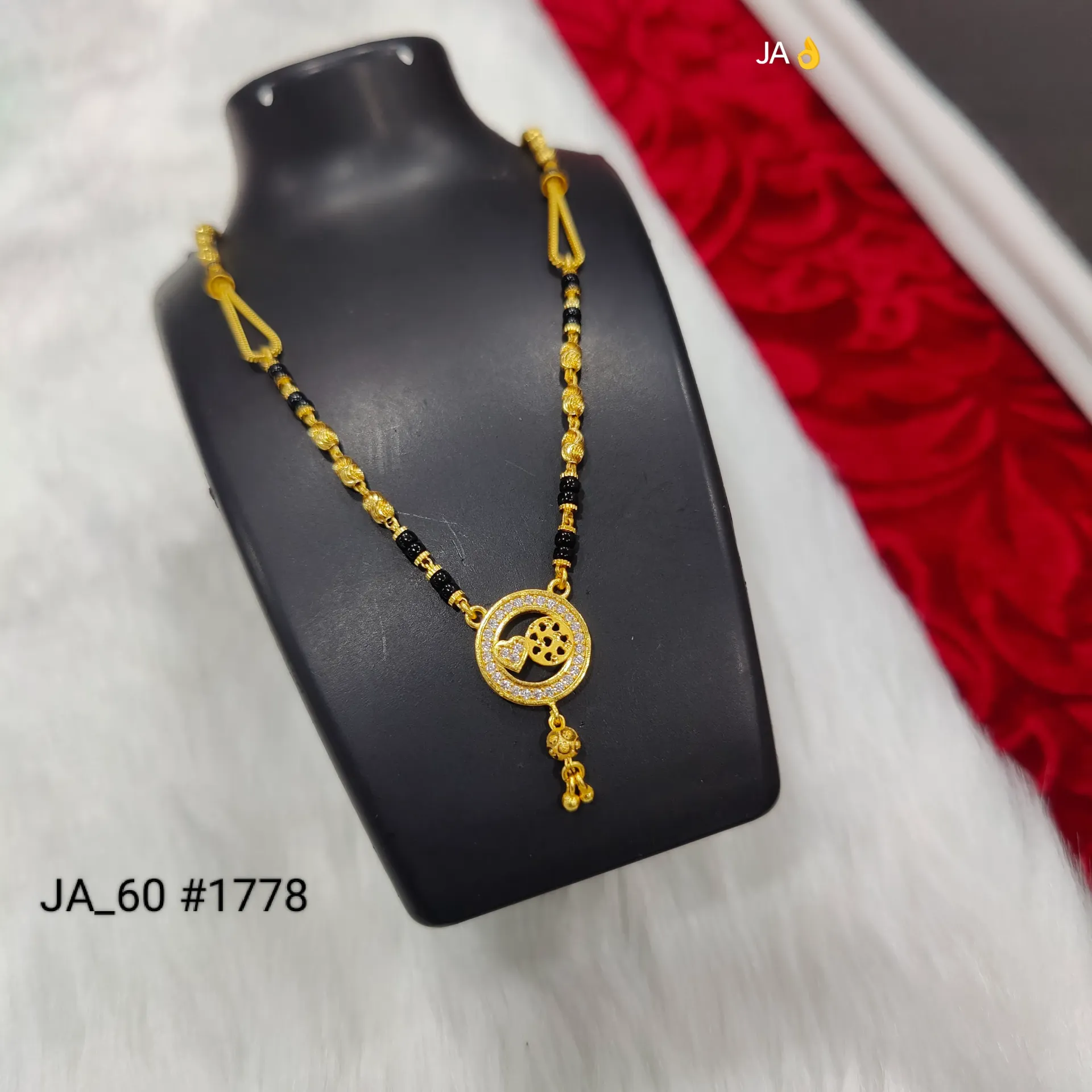 Women's Gold Plated CZ Designer Mangalsutra DN-1778