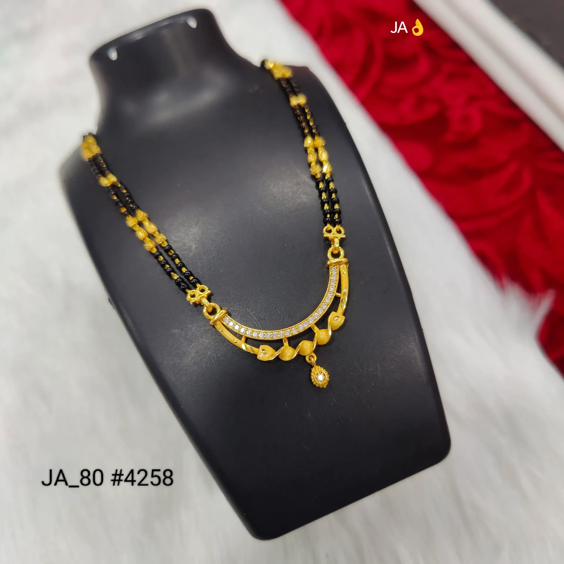 Women’s Gold Plated Designer Mangalsutra DN-4258