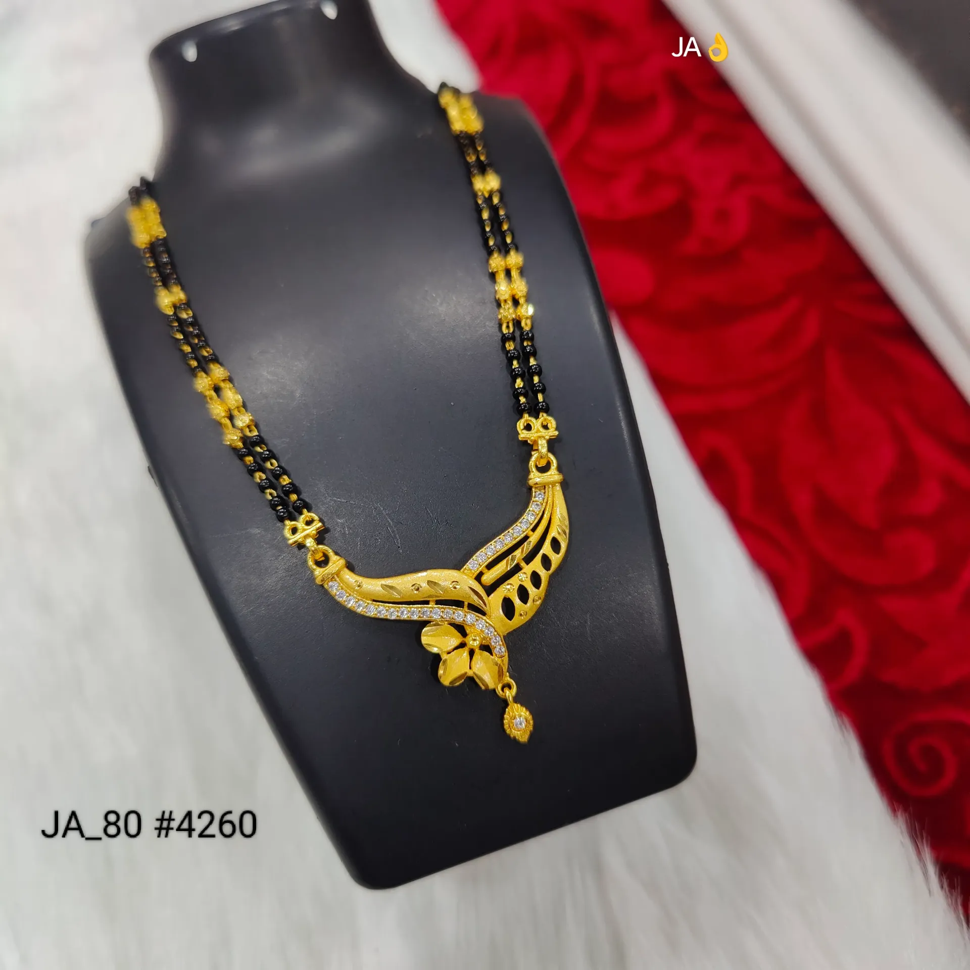 Women’s Gold Plated Designer Mangalsutra DN-4260