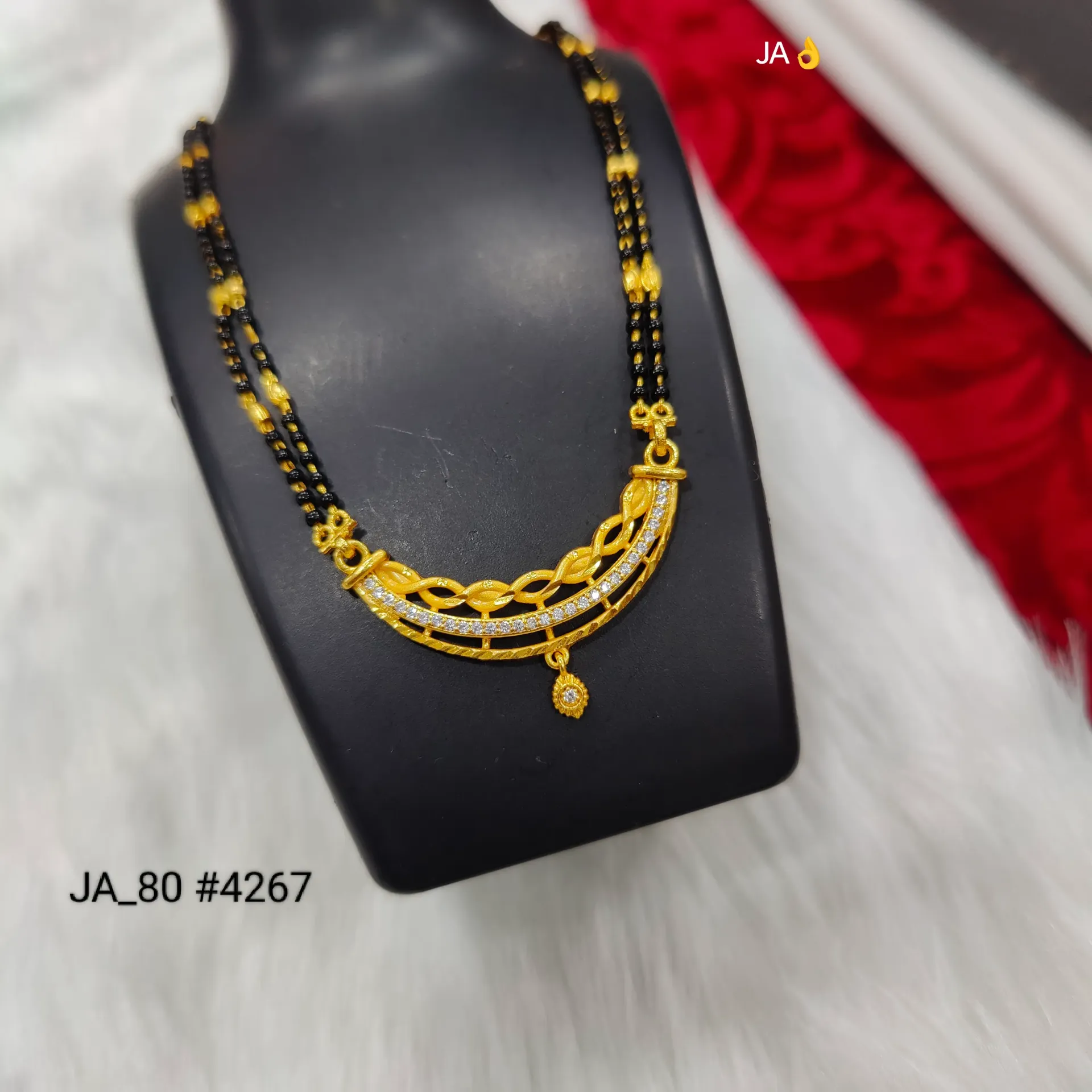 Women’s Gold Plated Designer Mangalsutra DN-4267